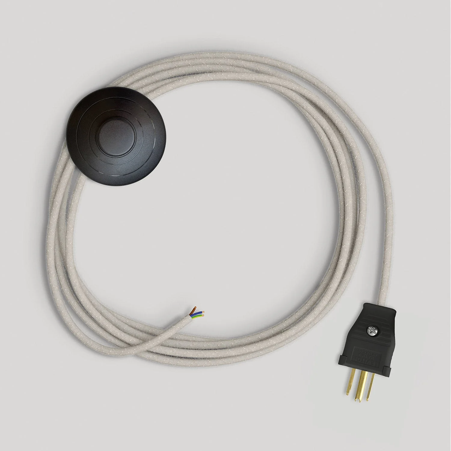 Cordset for lamp with white cable 10 ft - Image 4