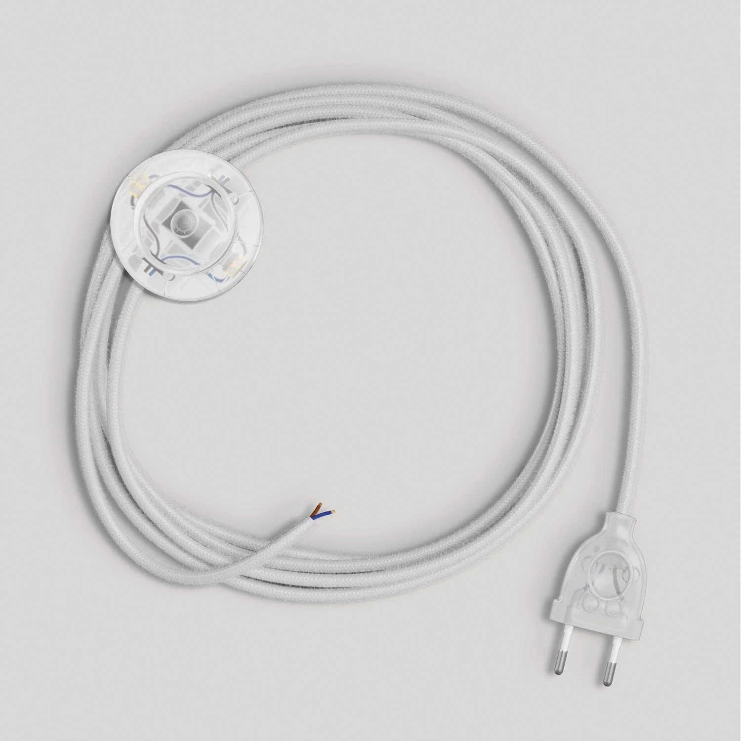 Wiring for lamp with 3 m white cotton cable - Image 5