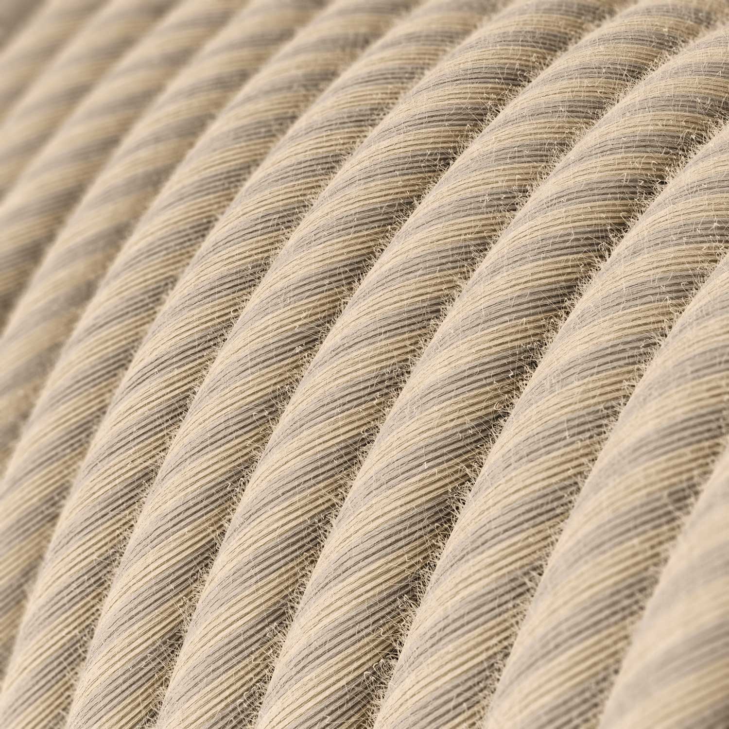 Cotton and linen textile cable Paglia Vertigo - The Original Creative Cables, to enhance your chandeliers - ERD20 - Image 2