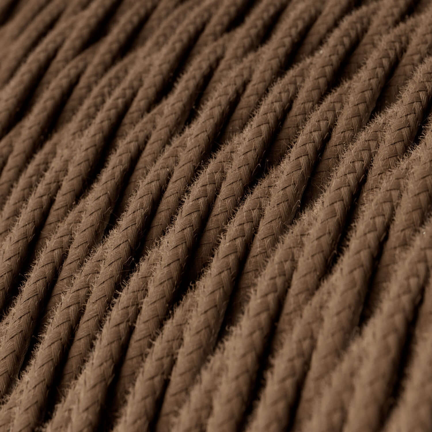 Espresso Brown braided cotton cable - The Original Creative Cables, to enhance your chandeliers - TC13 - Image 2