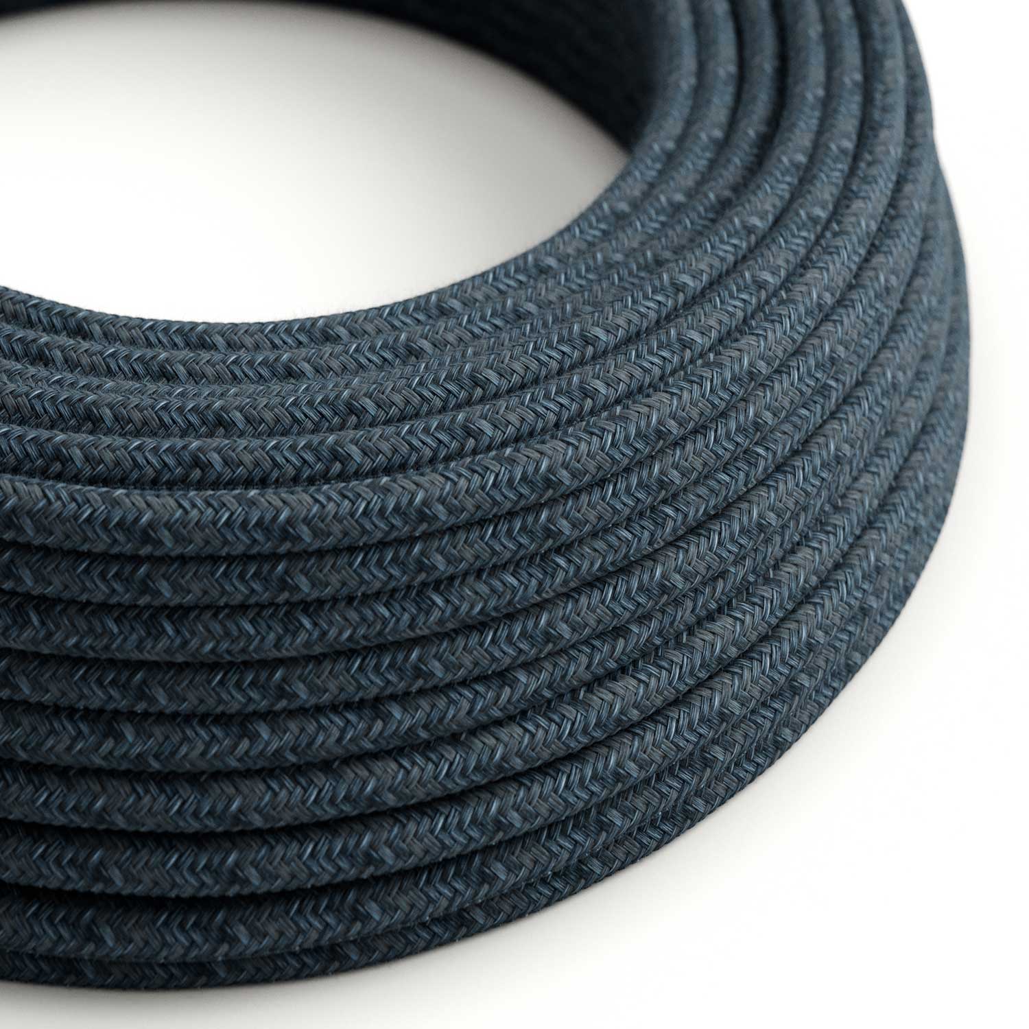 Cotton electric cord in Mirage Blue - The Original Creative Cables, ideal for artistic lamps - RX10