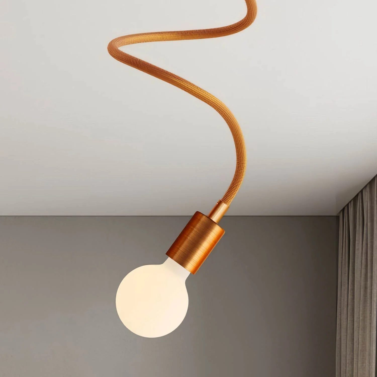 Creative Flex 90 cm ceiling lamp - Satin copper - Image 3