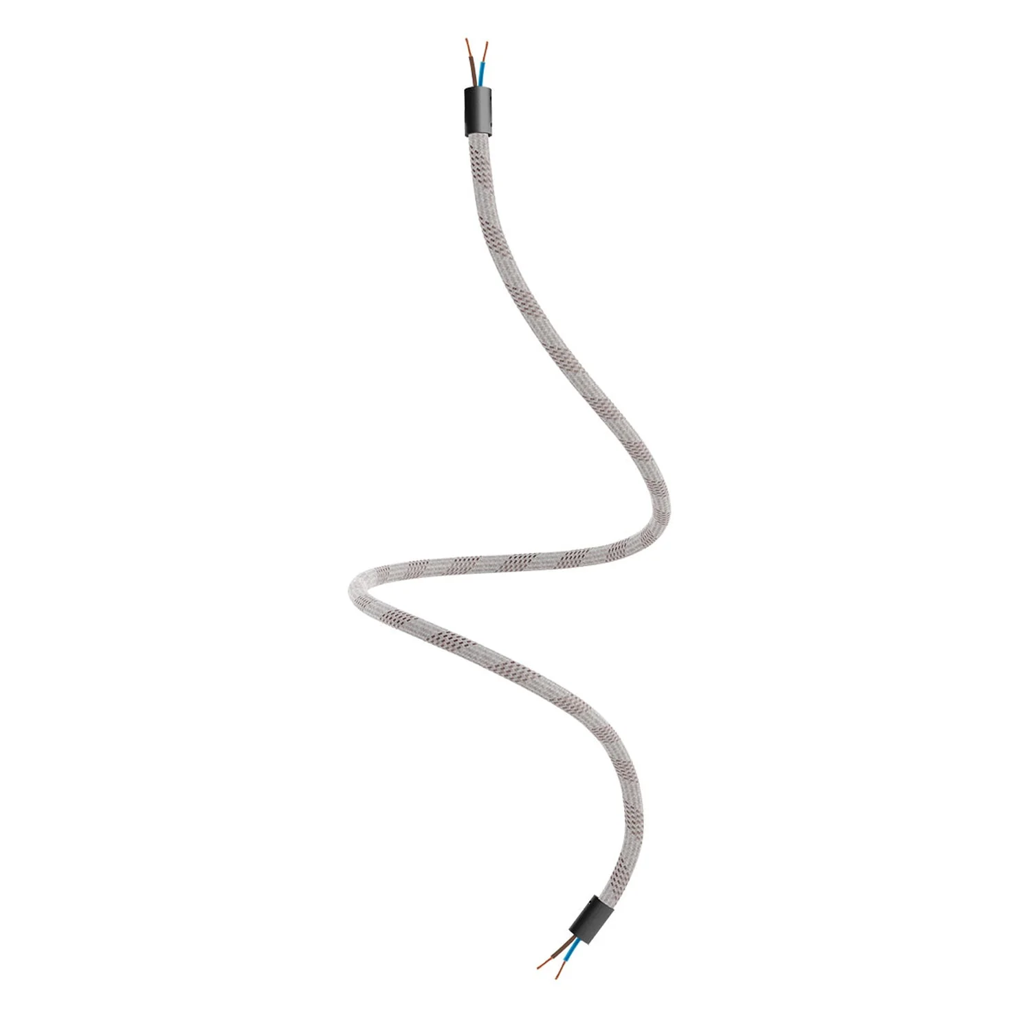 Creative Flex kit flexible extension tube covered in RM72 Light Mélange fabric with metal terminals - Image 17