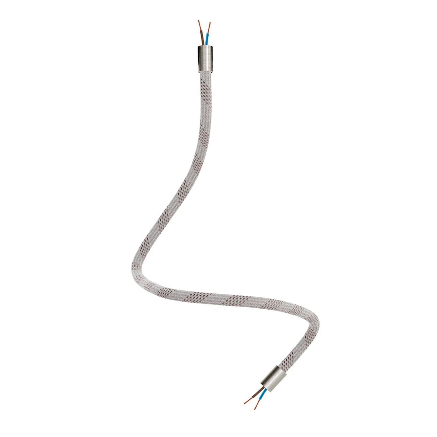Creative Flex kit flexible extension tube covered in RM72 Light Mélange fabric with metal terminals - Image 22
