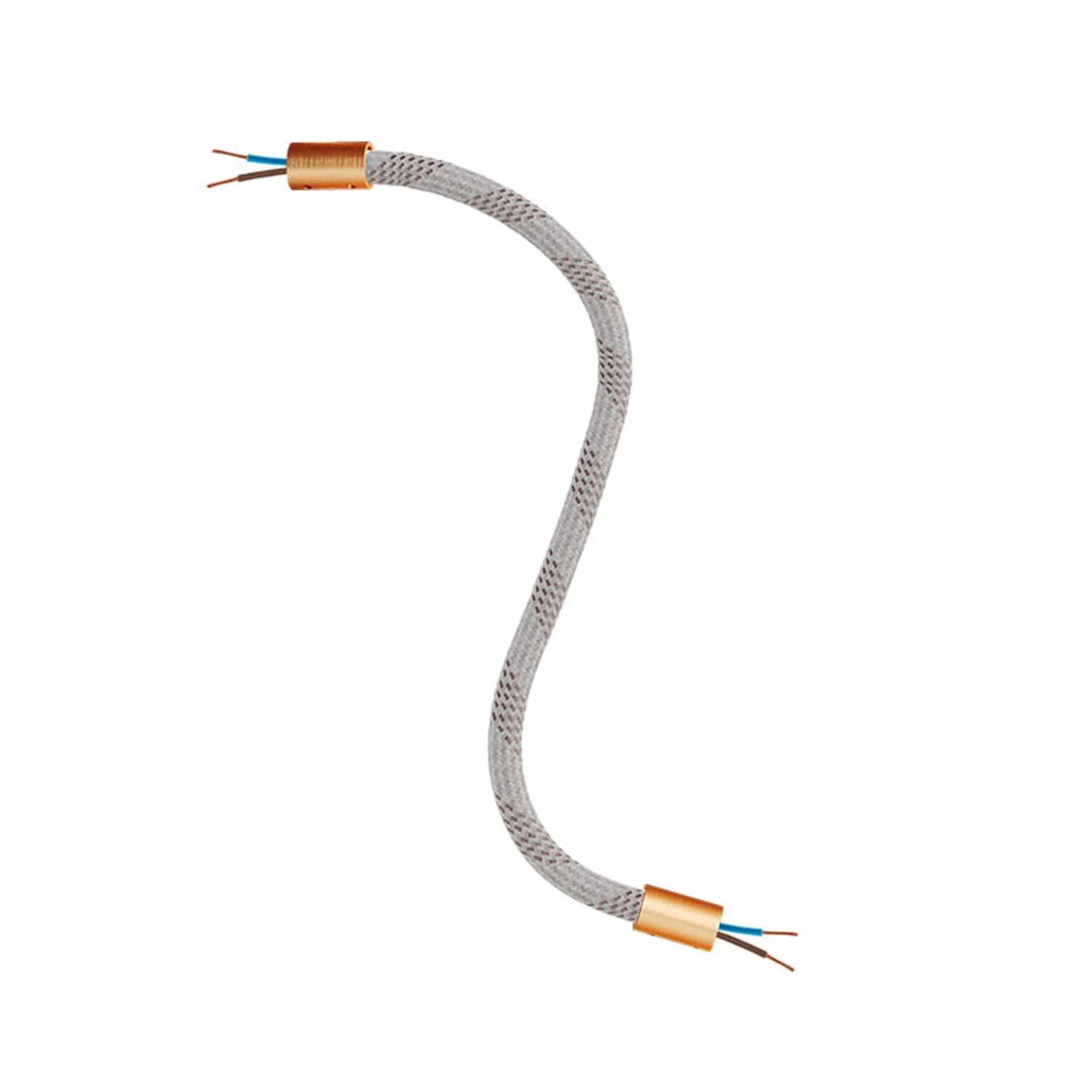 Creative Flex kit flexible extension tube covered in RM72 Light Mélange fabric with metal terminals - Image 26