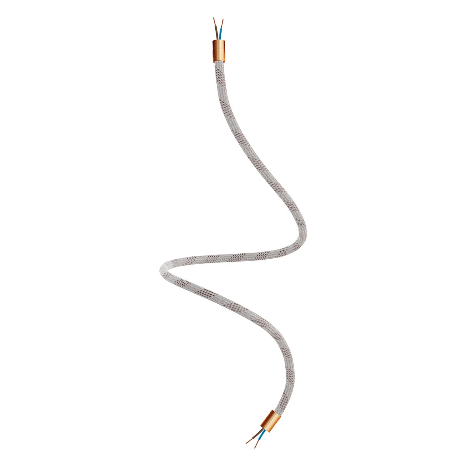 Creative Flex kit flexible extension tube covered in RM72 Light Mélange fabric with metal terminals - Image 31