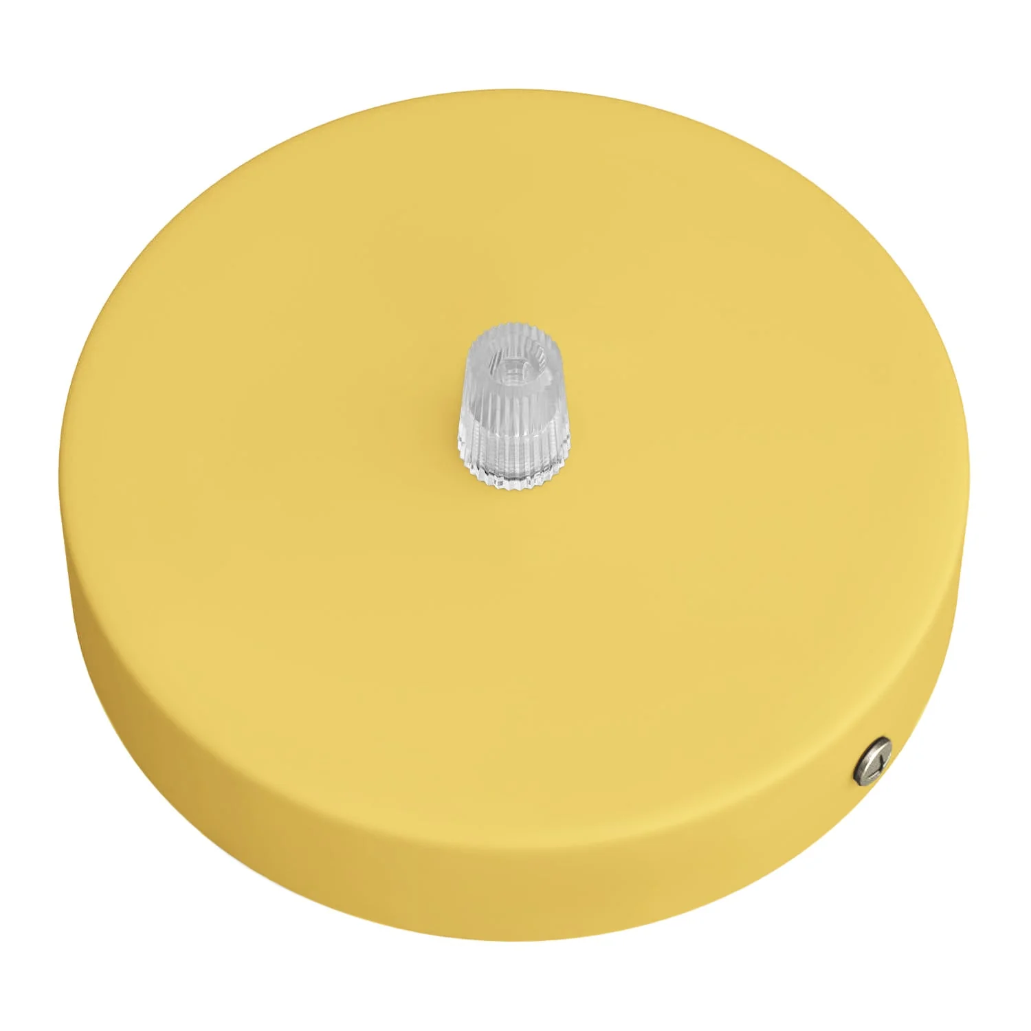 Cylindrical metal ceiling rose kit - Mustard - Image 2