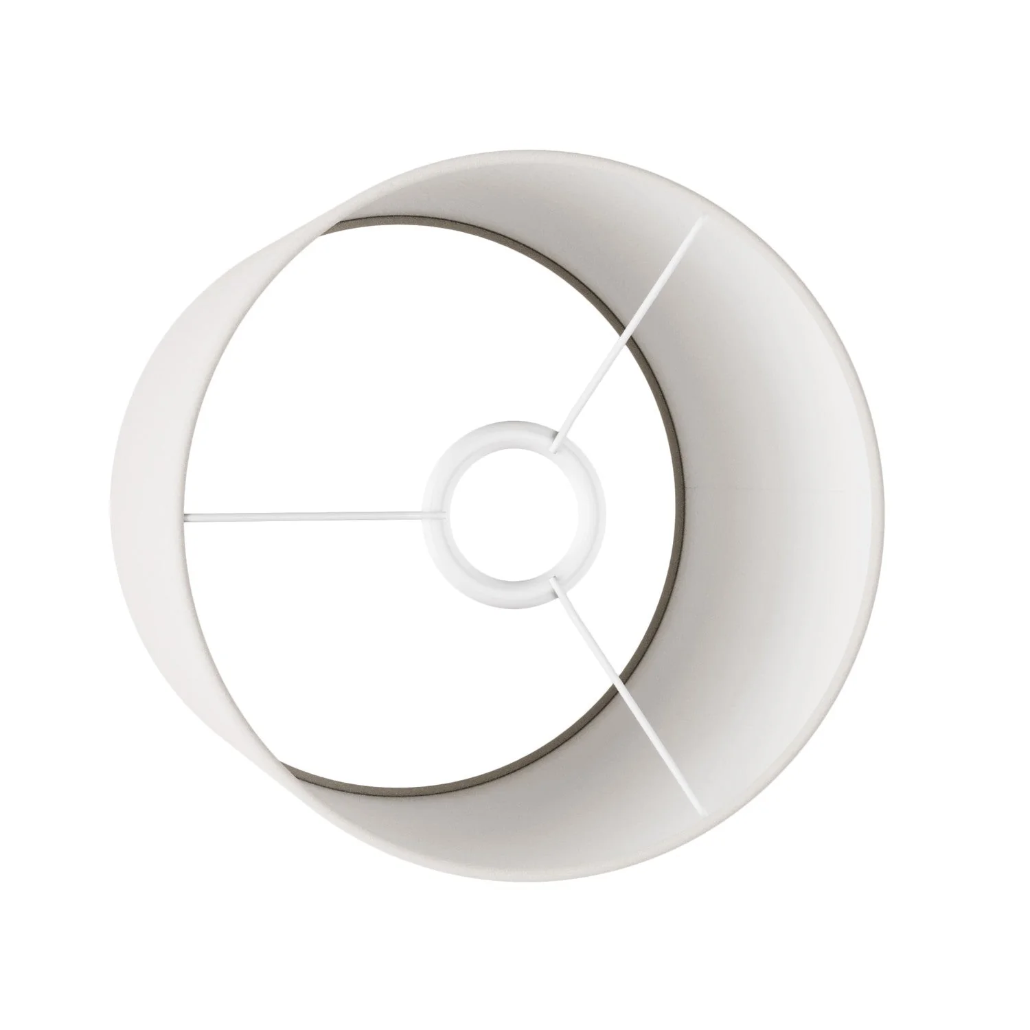 Cylinder Lampshade M in fabric with E27 fitting - Made in Italy - Arenal Sand - Image 3