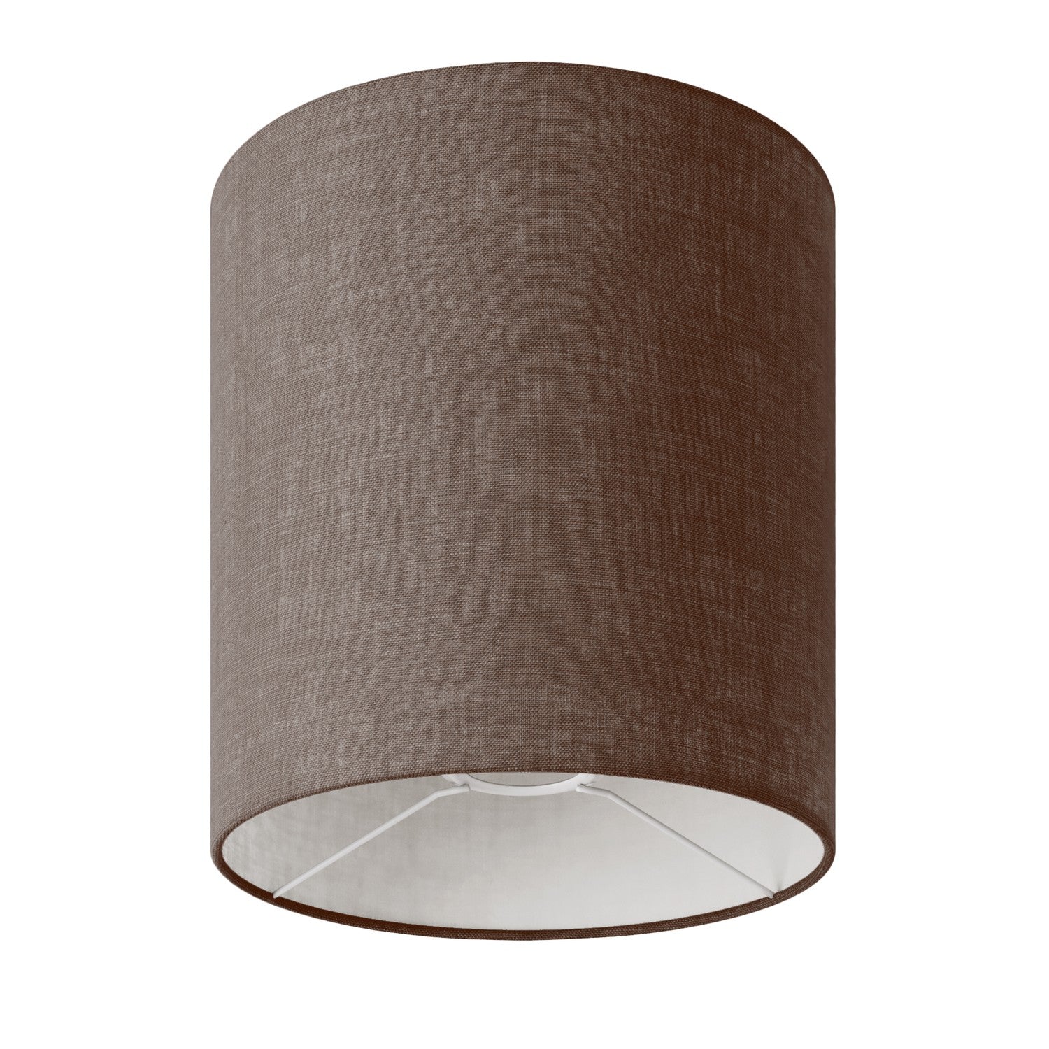 Cylinder M Lampshade in fabric with E27 fitting - Made in Italy - Camelot Brown