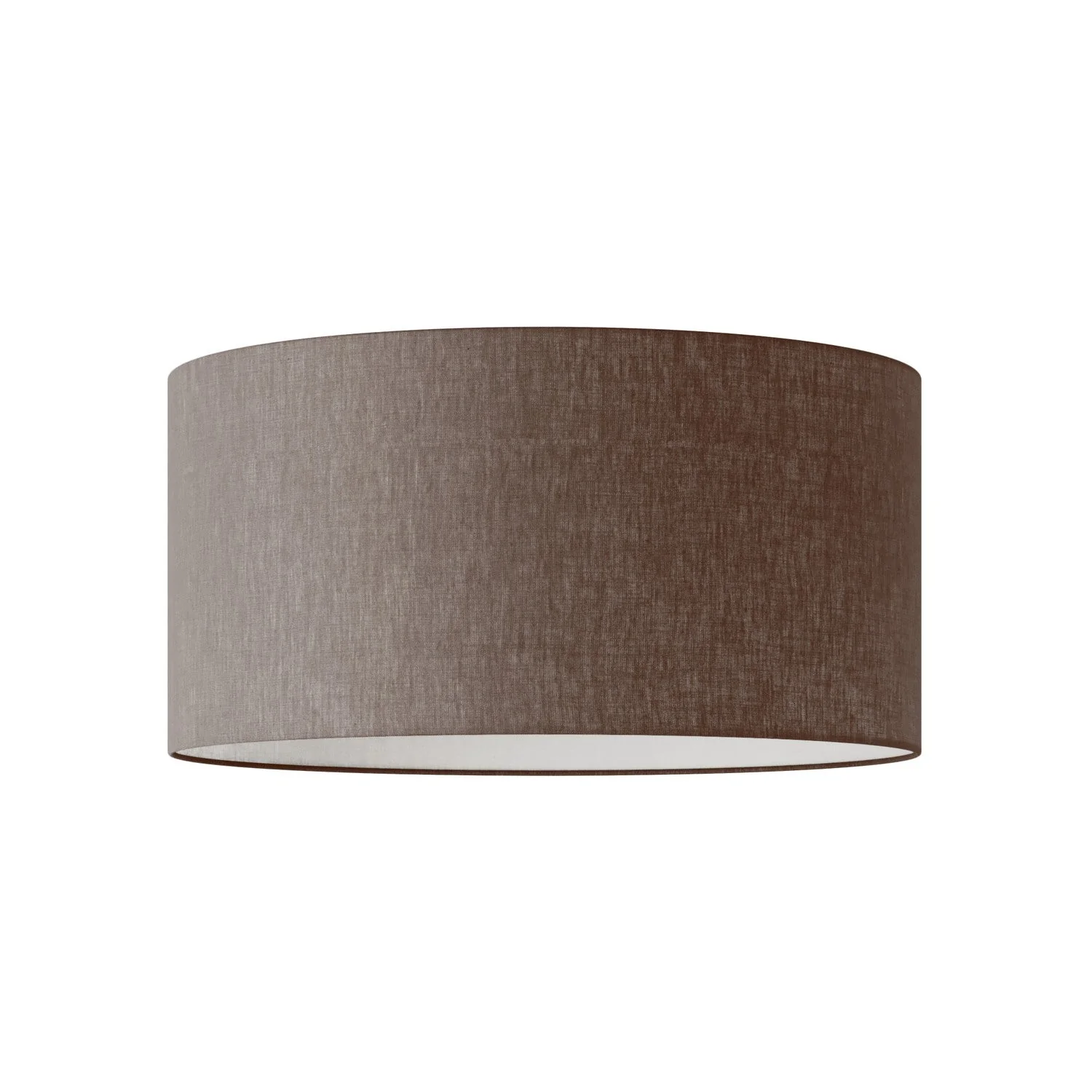 XL Cylinder Lampshade in fabric with E27 fitting - Made in Italy - Camelot Brown