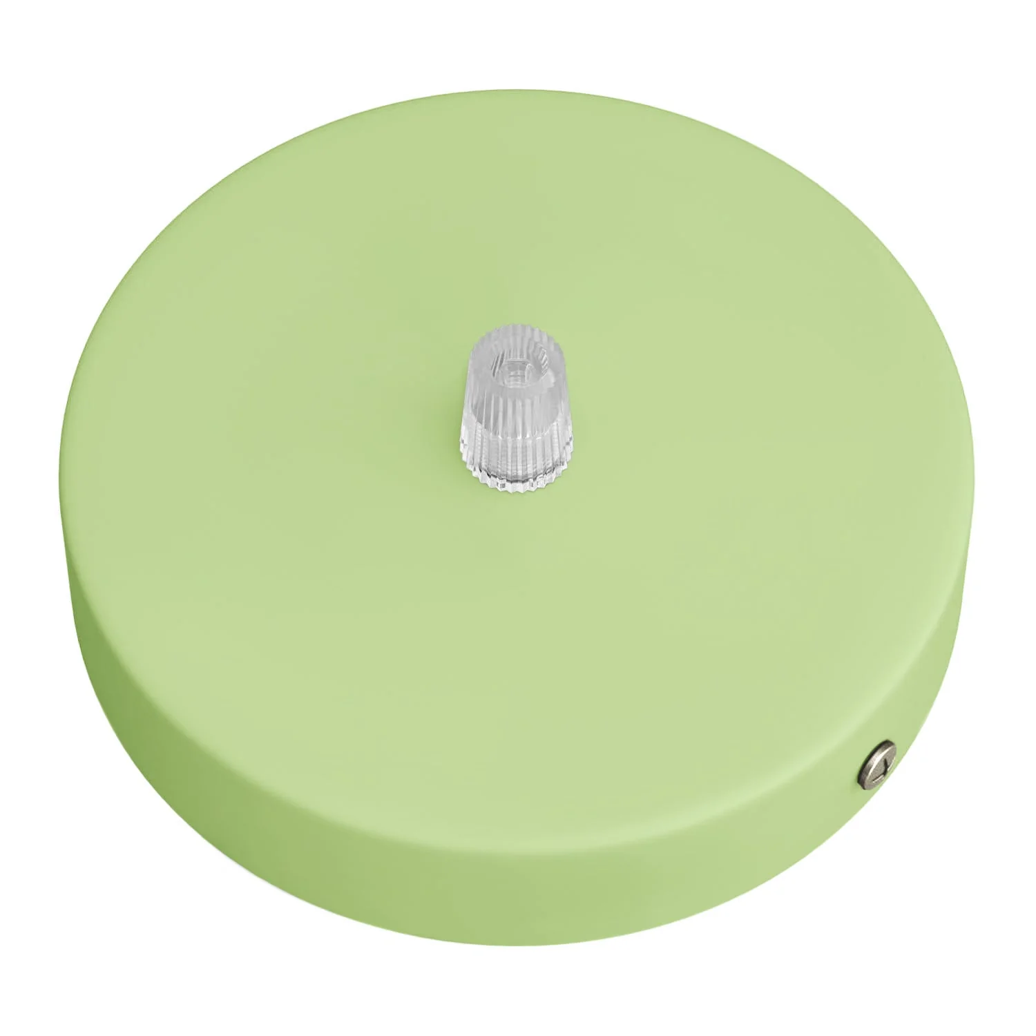 Cylindrical metal ceiling rose kit – Lawn green - Image 2