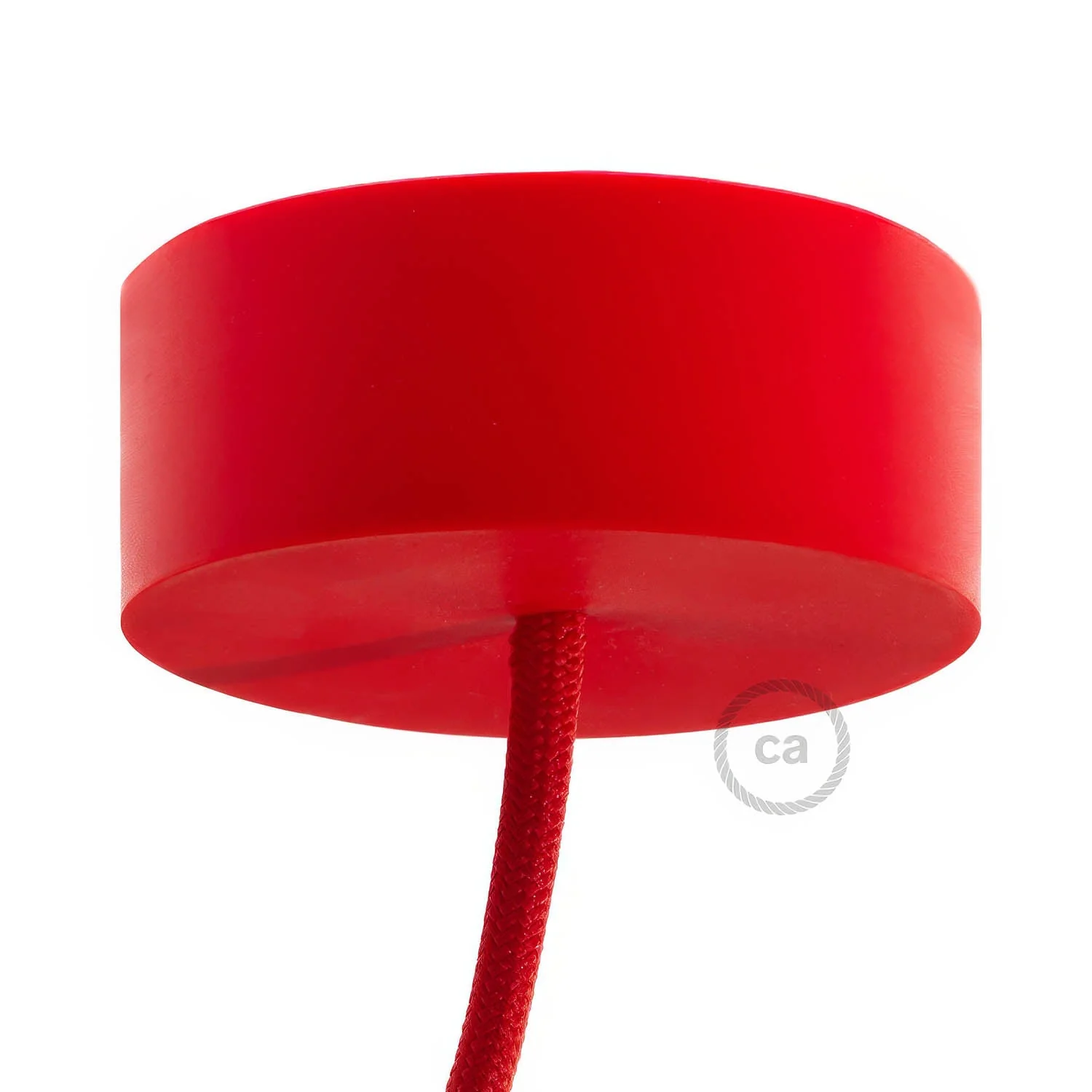 Cylindrical silicone ceiling rose kit - Red
