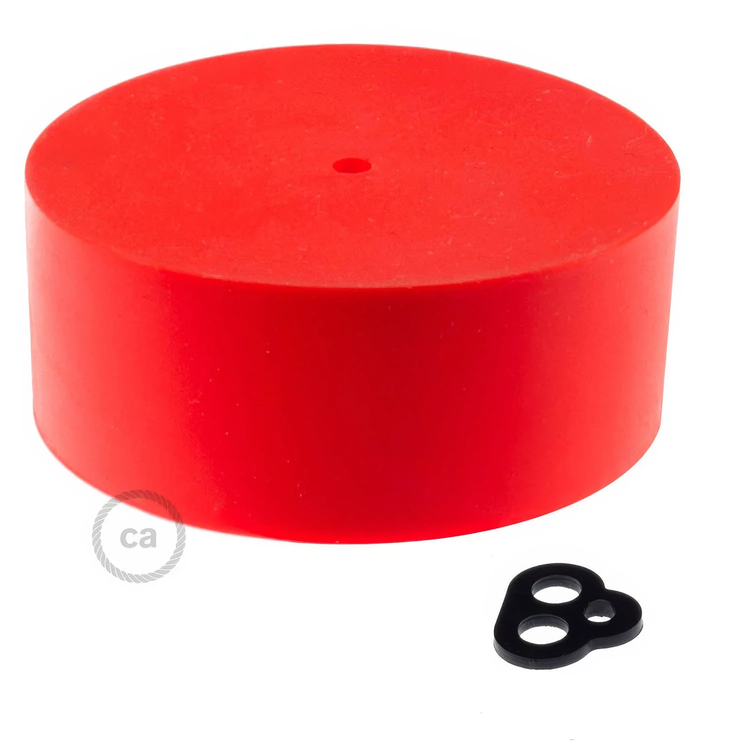 Cylindrical silicone ceiling rose kit - Red - Image 3