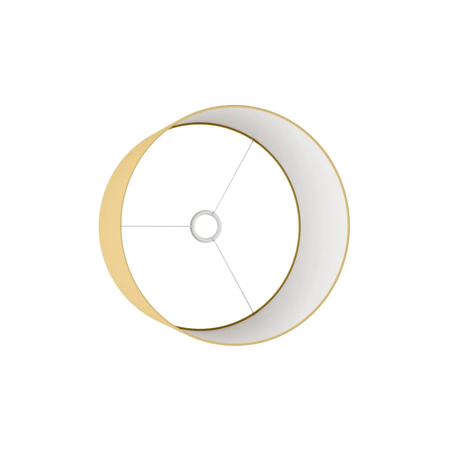 Cylinder L Lampshade in fabric with E27 fitting - Made in Italy - Arenal Gold - Image 3