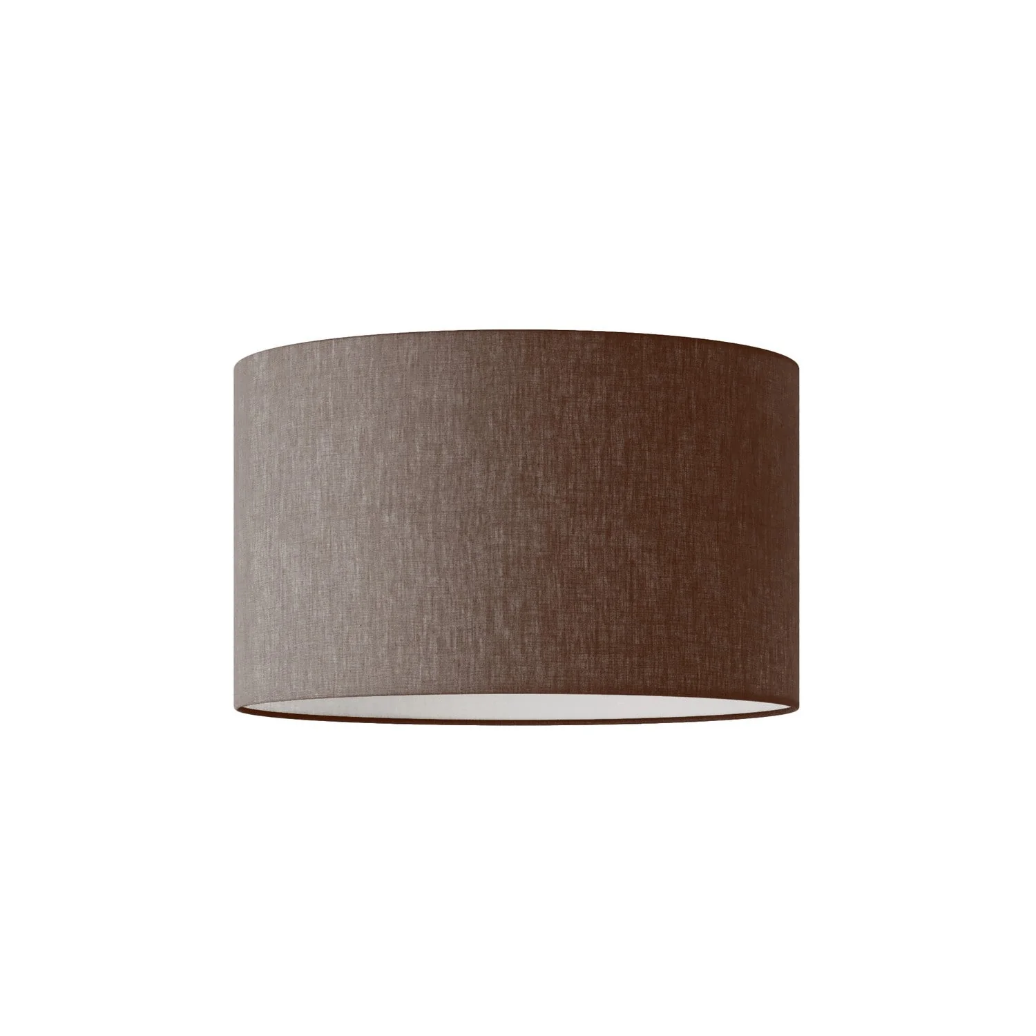 Cylinder L Lampshade in fabric with E27 fitting - Made in Italy - Camelot Brown