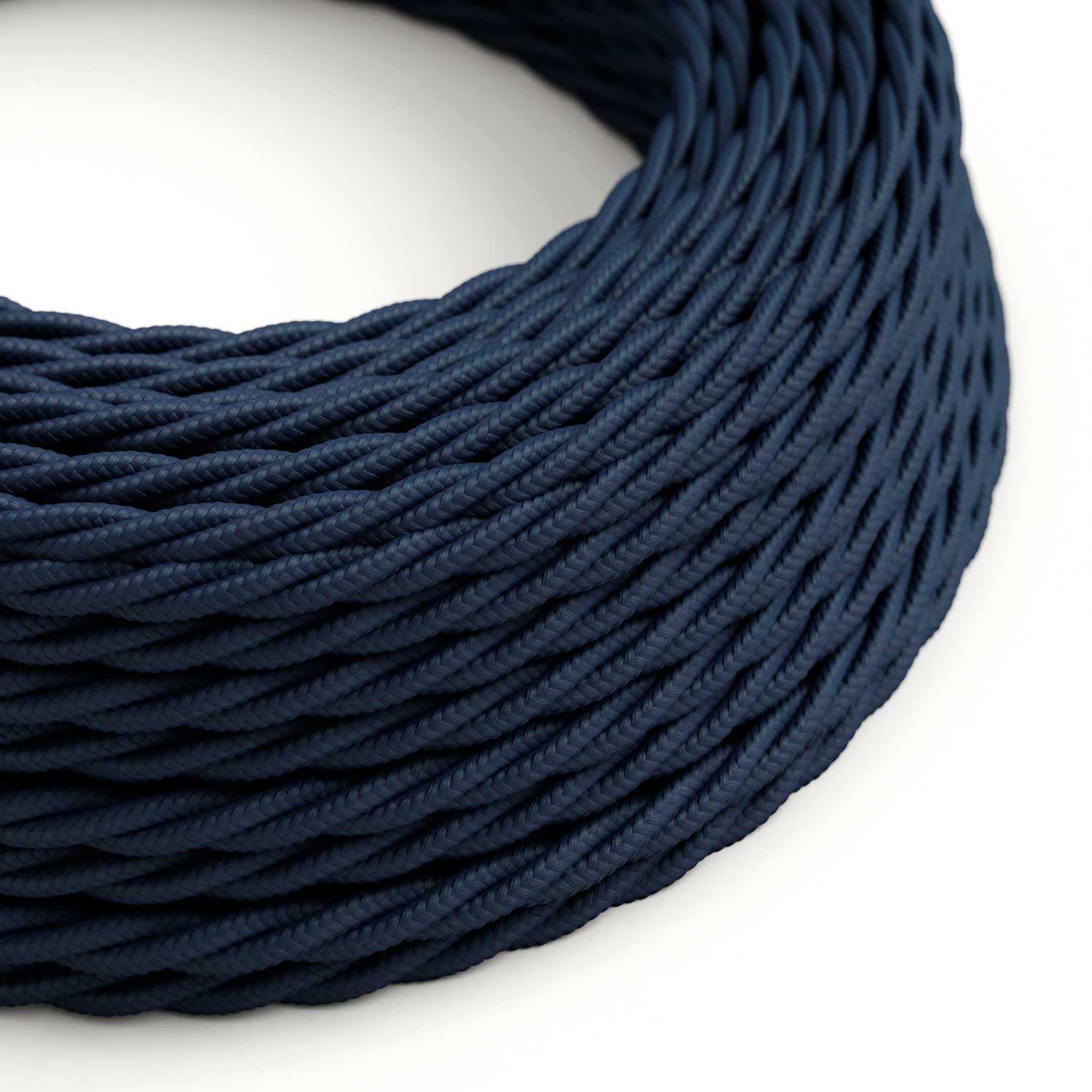 Dark Blue Rayon covered twisted electric cable – TM20