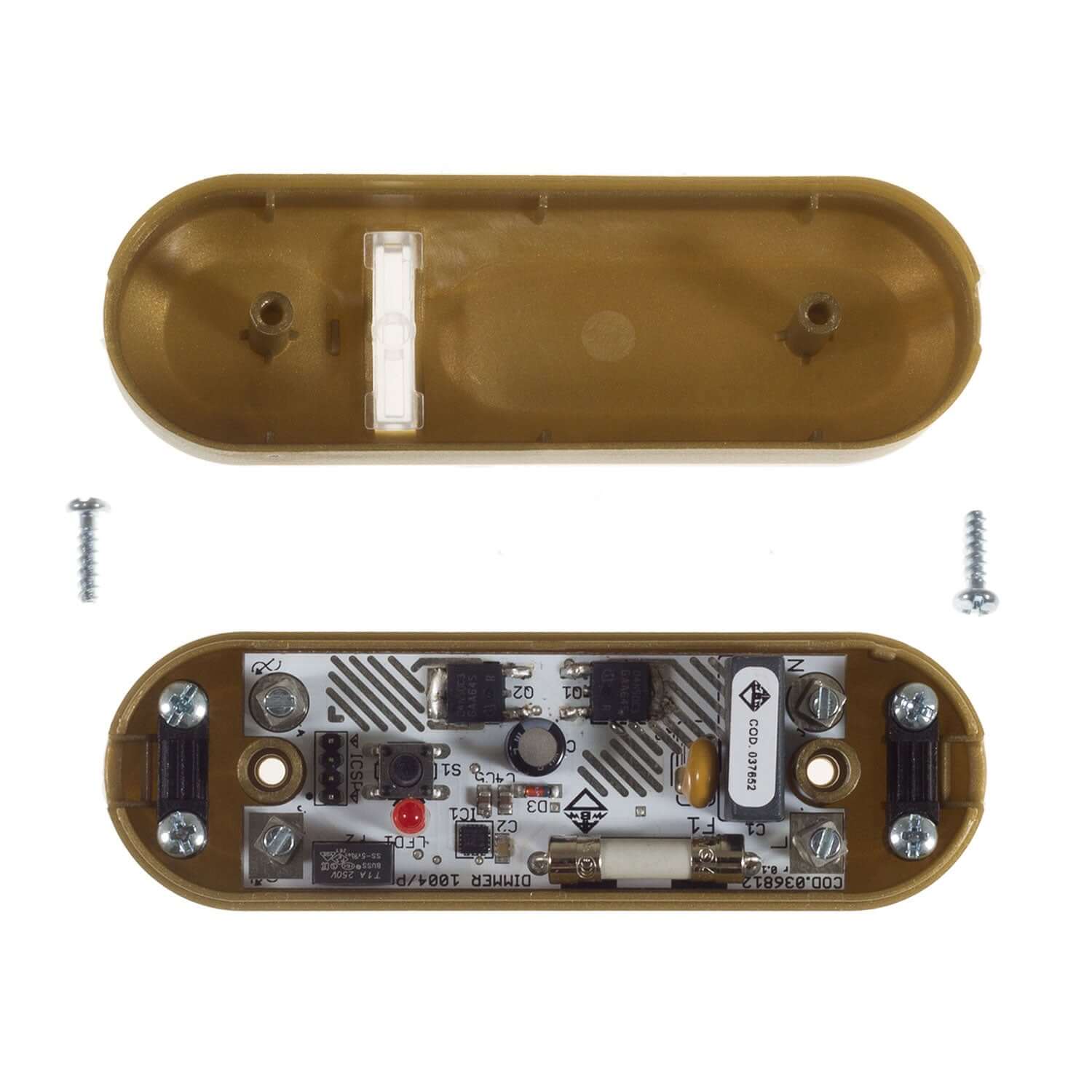 In-line push-button dimmer for LED and traditional light bulbs - Gold - Image 3