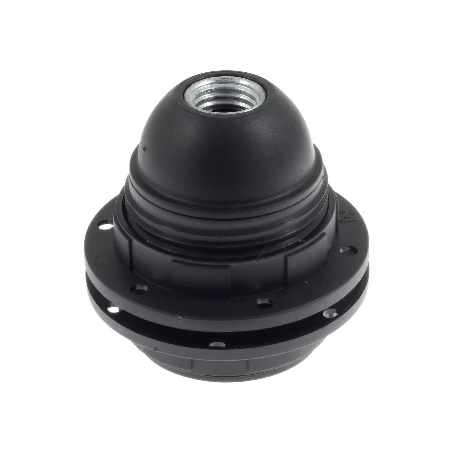 Double Ferrule Thermoplastic E26 Light Bulb Socket Kit - Black - Image 3