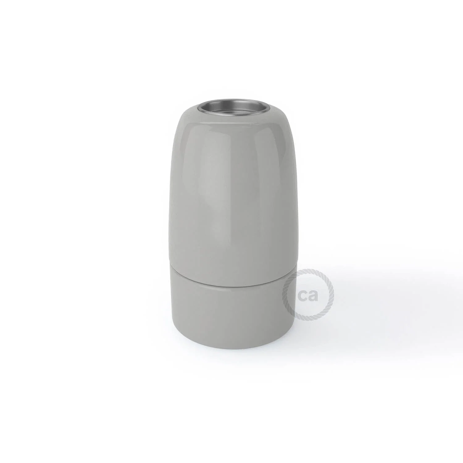 E14 porcelain lamp holder kit - Grey - Image 3