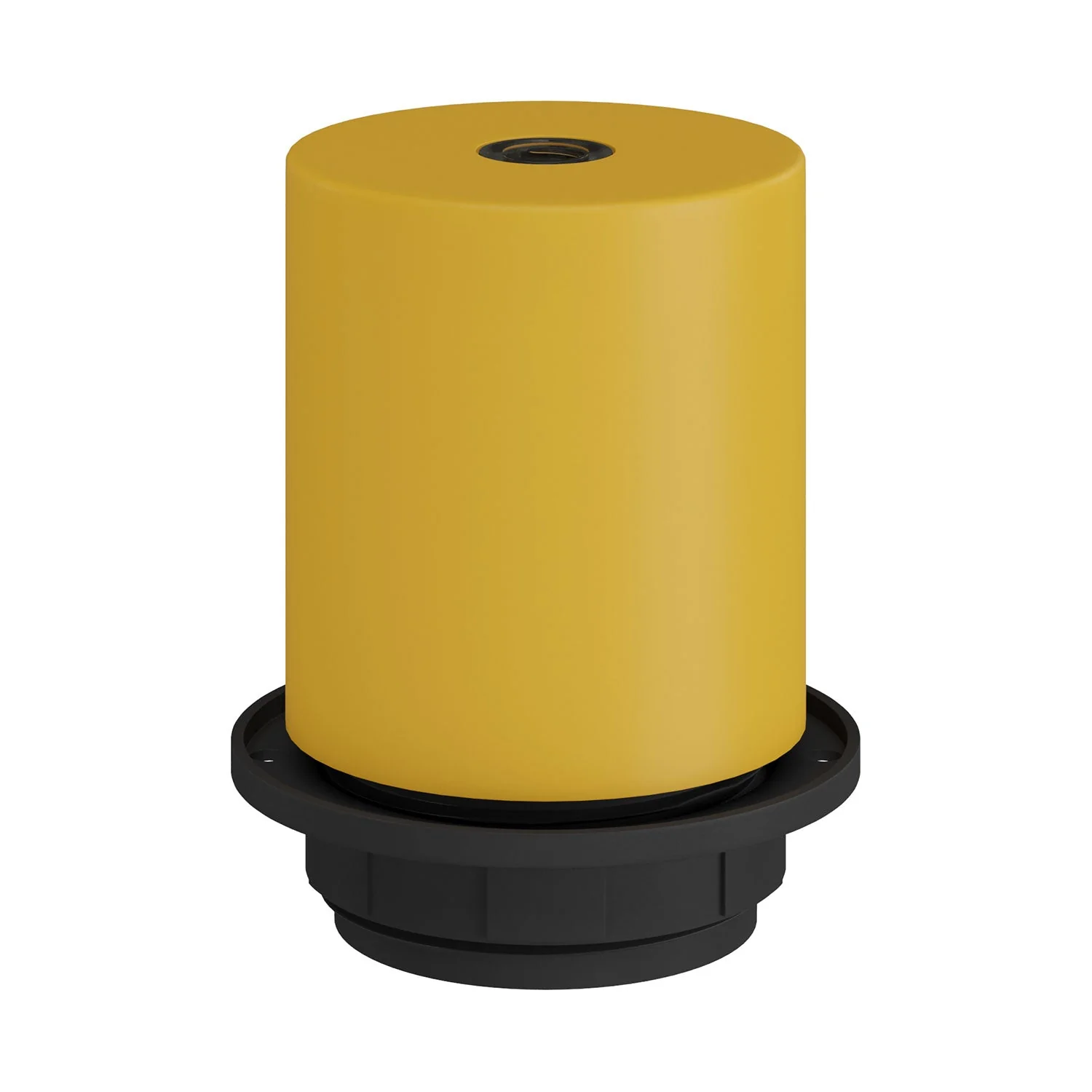 E26 semi-threaded metal socket kit with concealed cable clamp - Mustard Yellow - Image 4