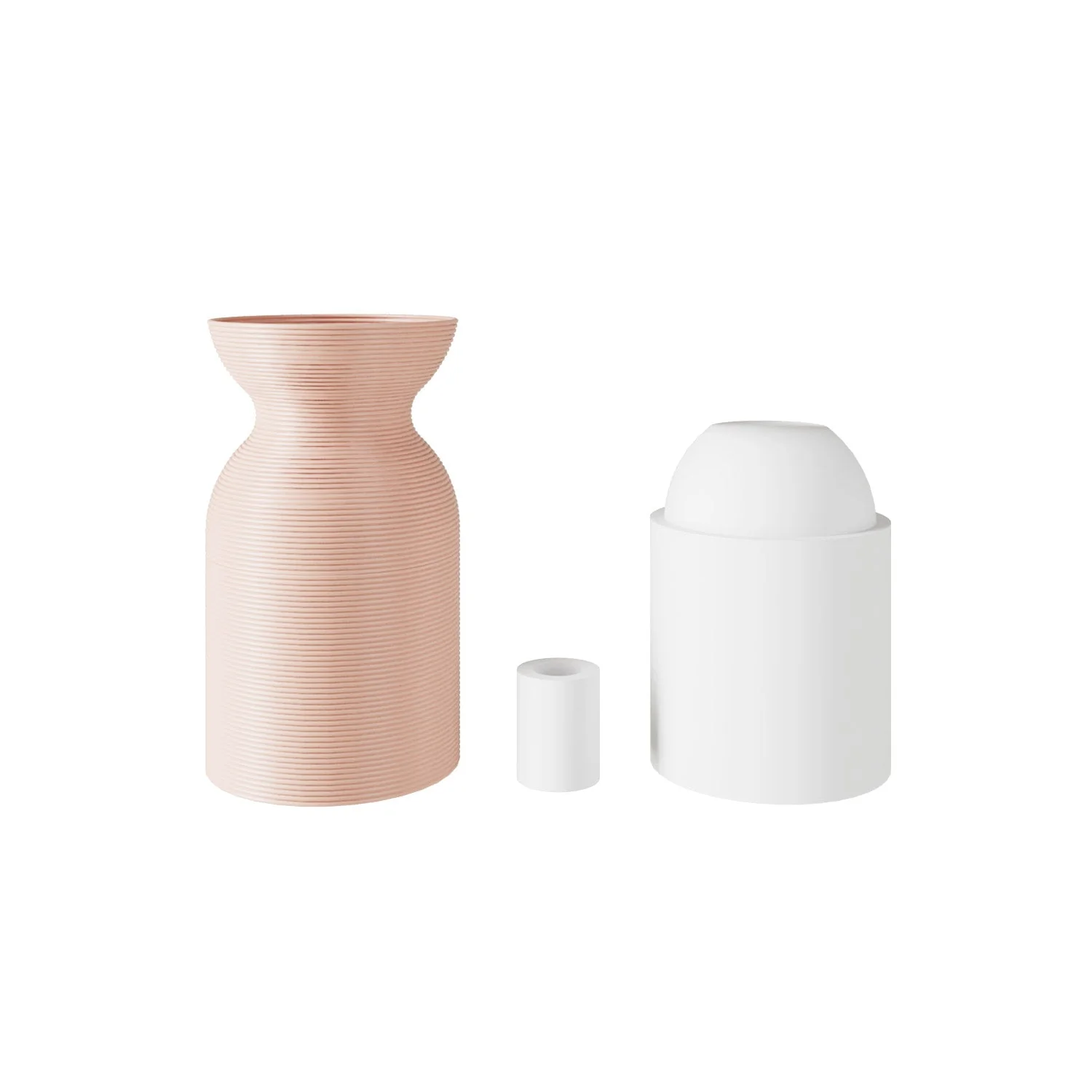 E26 socket kit in recycled plastic from 3D printing - Ancient pink - Image 2