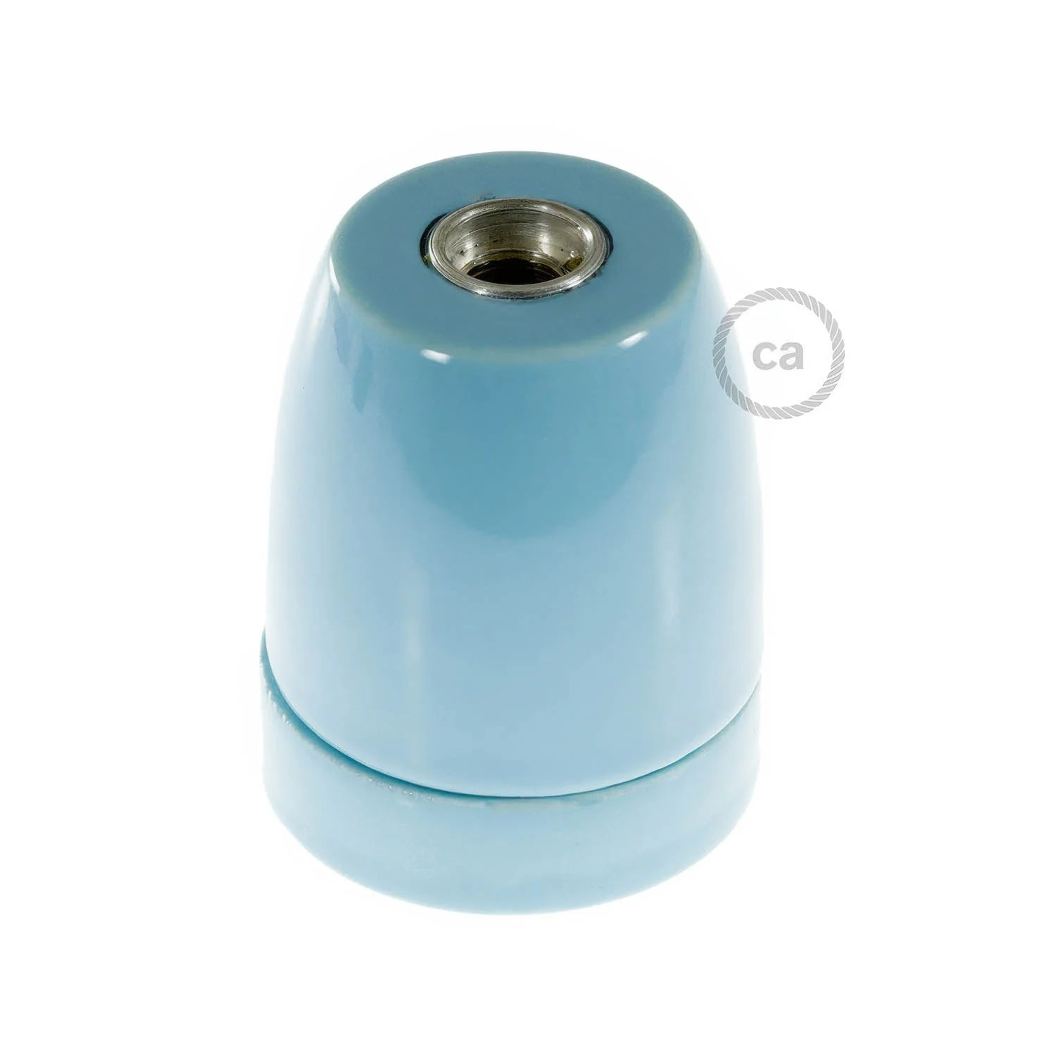 E27 porcelain lamp holder kit - Blue - Image 3
