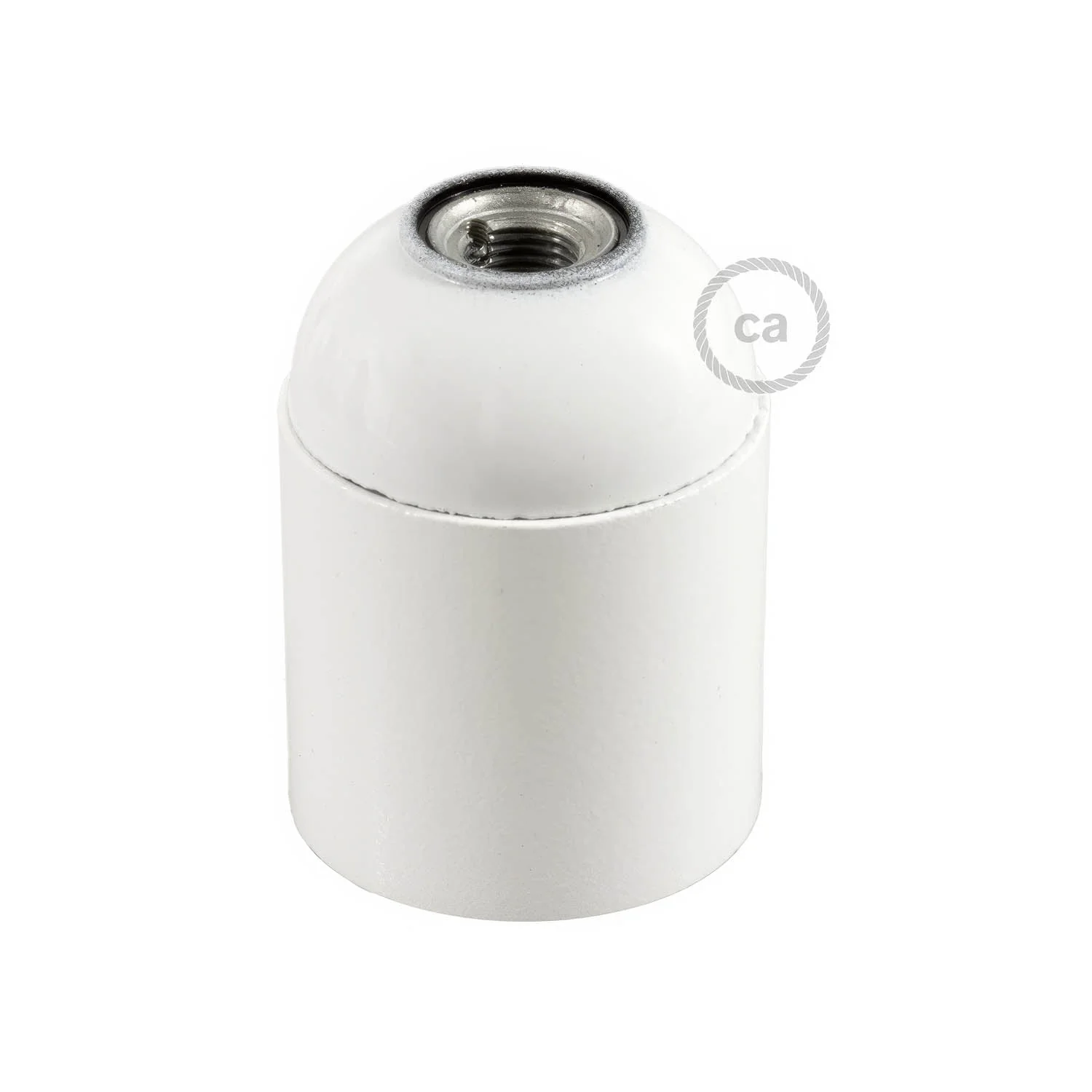 E27 lamp holder kit in bakelite - White