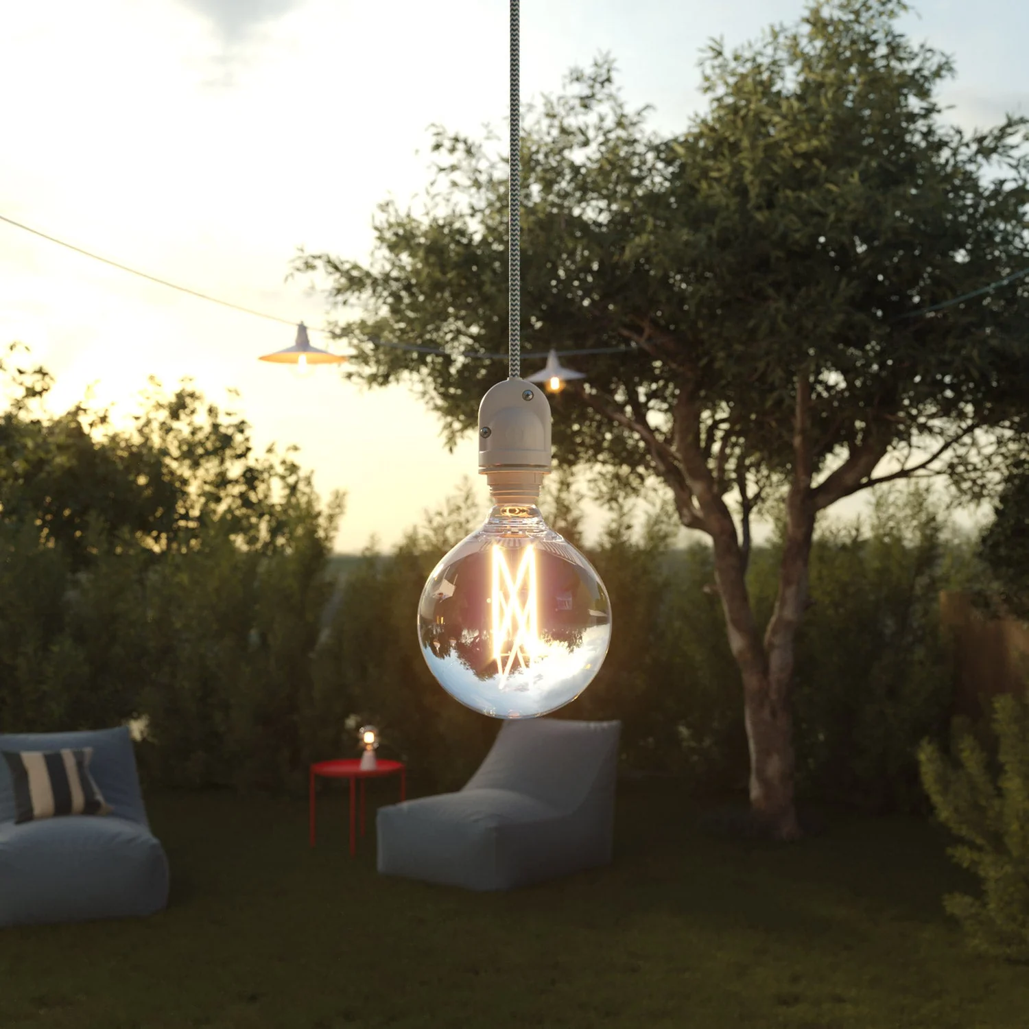 Eiva-1 - Outdoor E27 lamp holder IP65 protection for Modulair system - White - Image 3