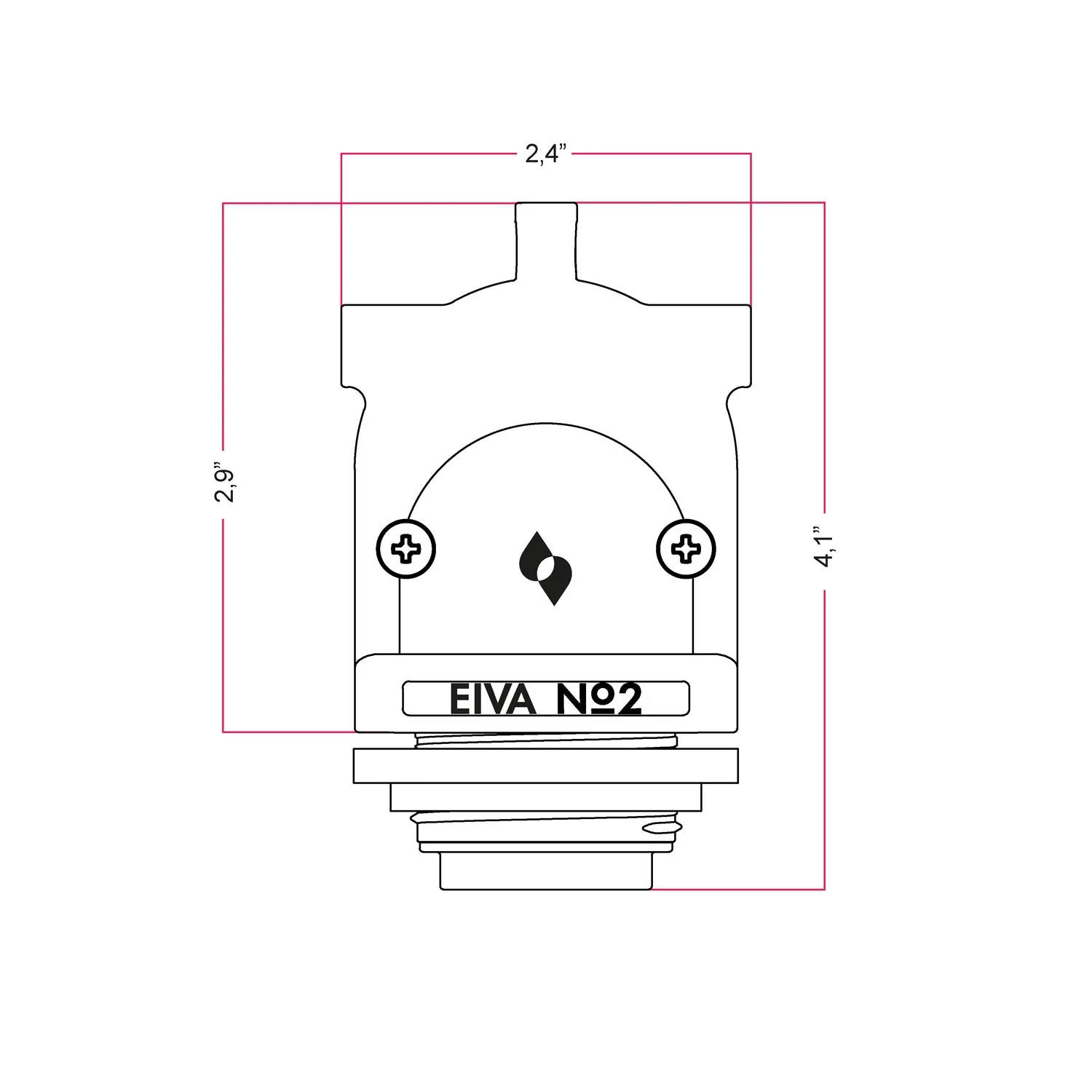 EIVA-2, 2-way E26 socket suitable for wet locations - Black - Image 8