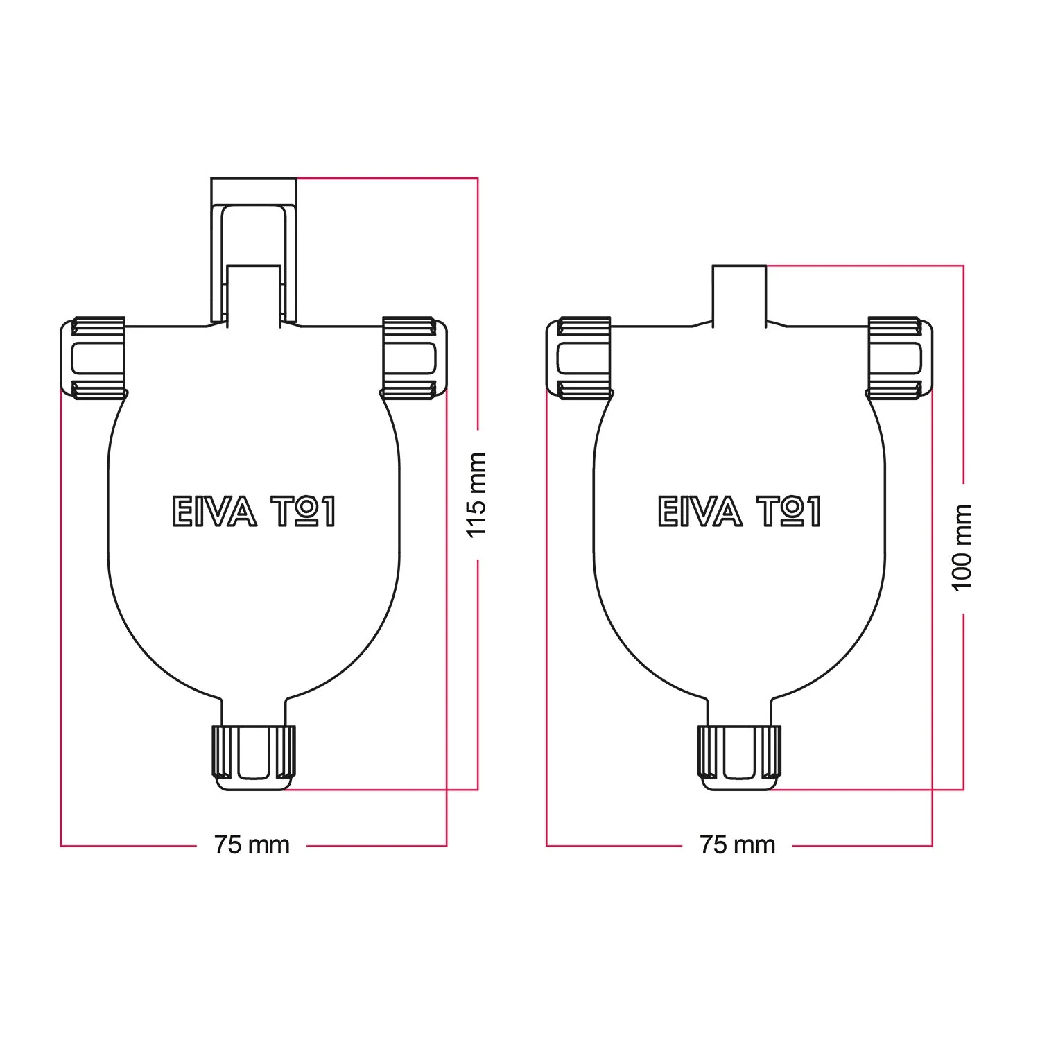 EIVA-3 3-way IP65 connector for outdoor use - Modulair System - White - Image 7