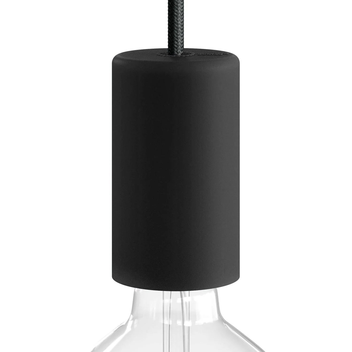 EIVA ELEGANT, outdoor E27 IP65 lamp holder kit in silicone for Modulair system - Black