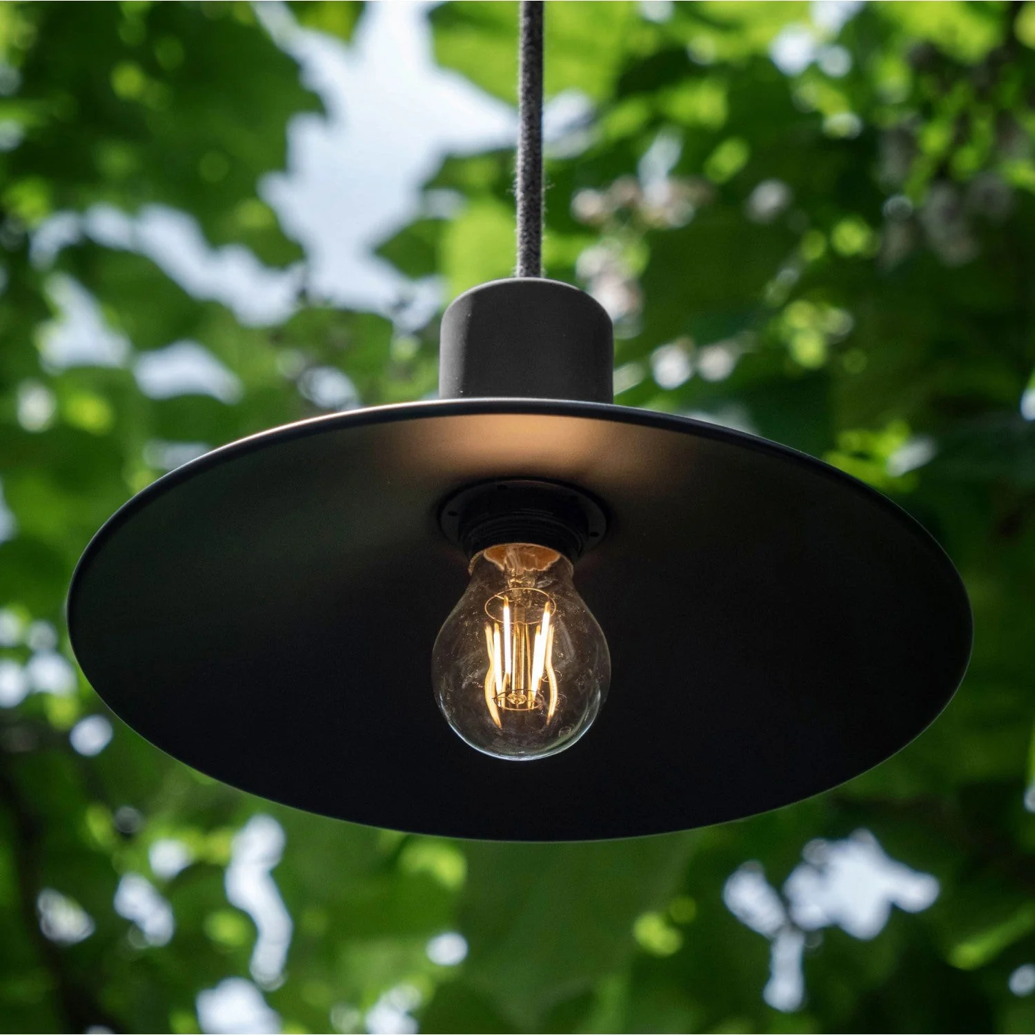 EIVA ELEGANT IP65 Outdoor Lamp holder Kit in Silicone for Lampshade E27 - Modulair System - Black - Image 2