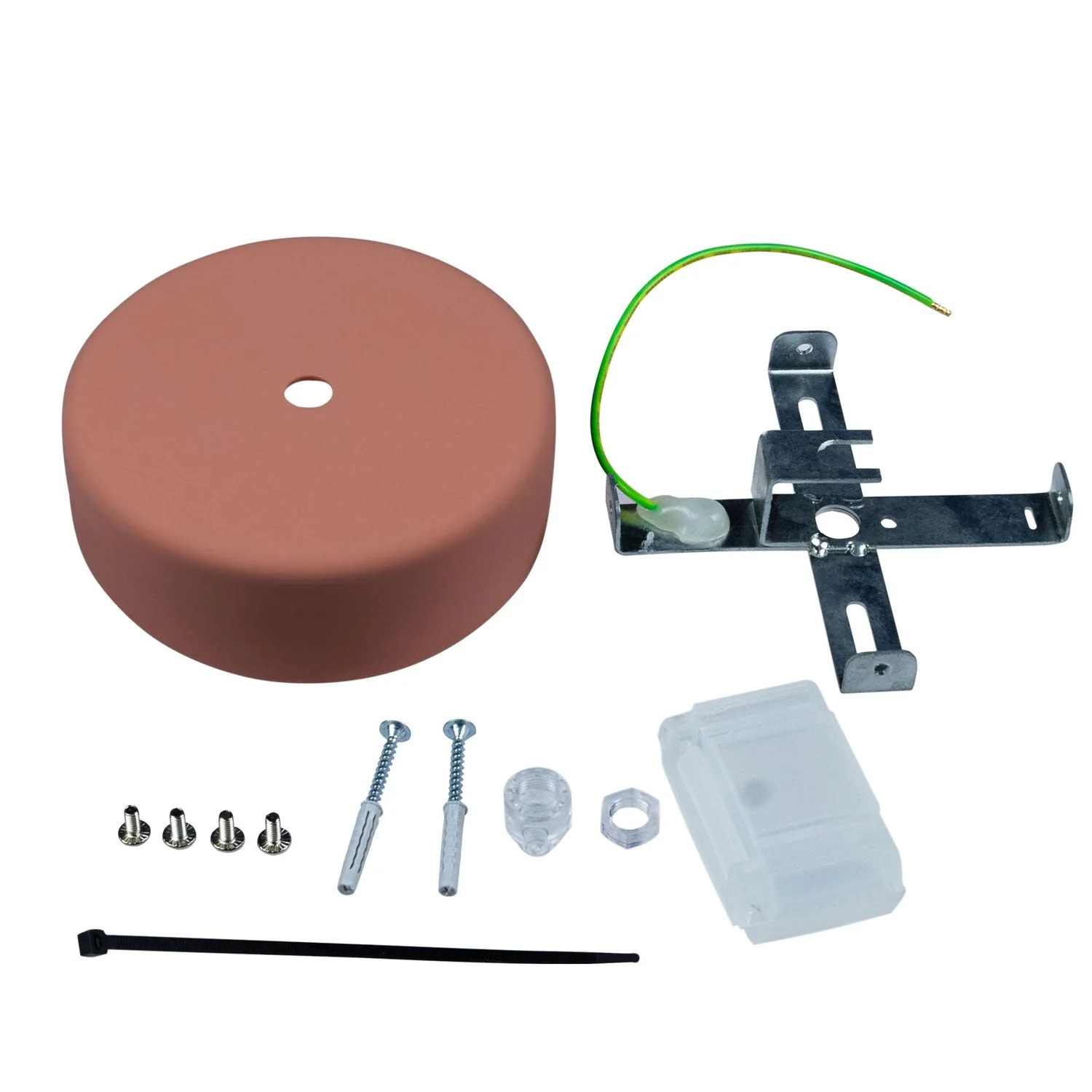 EIVA Soft Touch Silicone Ceiling Rose Kit for Outdoor IP65 - Modulair System - Salmon - Image 3