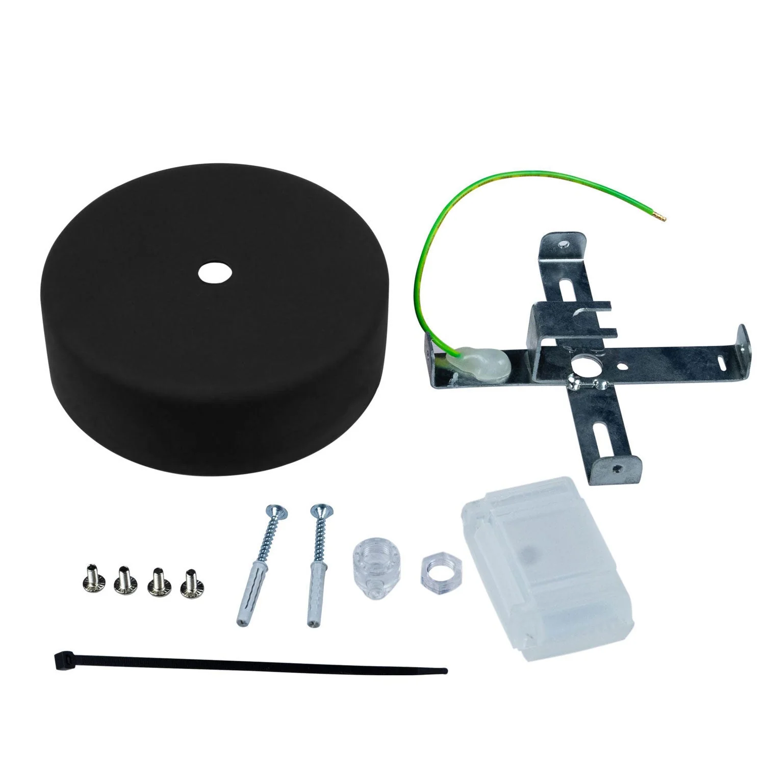 EIVA Silicone Soft Touch Ceiling Rose Kit for Outdoor IP65 - Modulair System - Black - Image 3