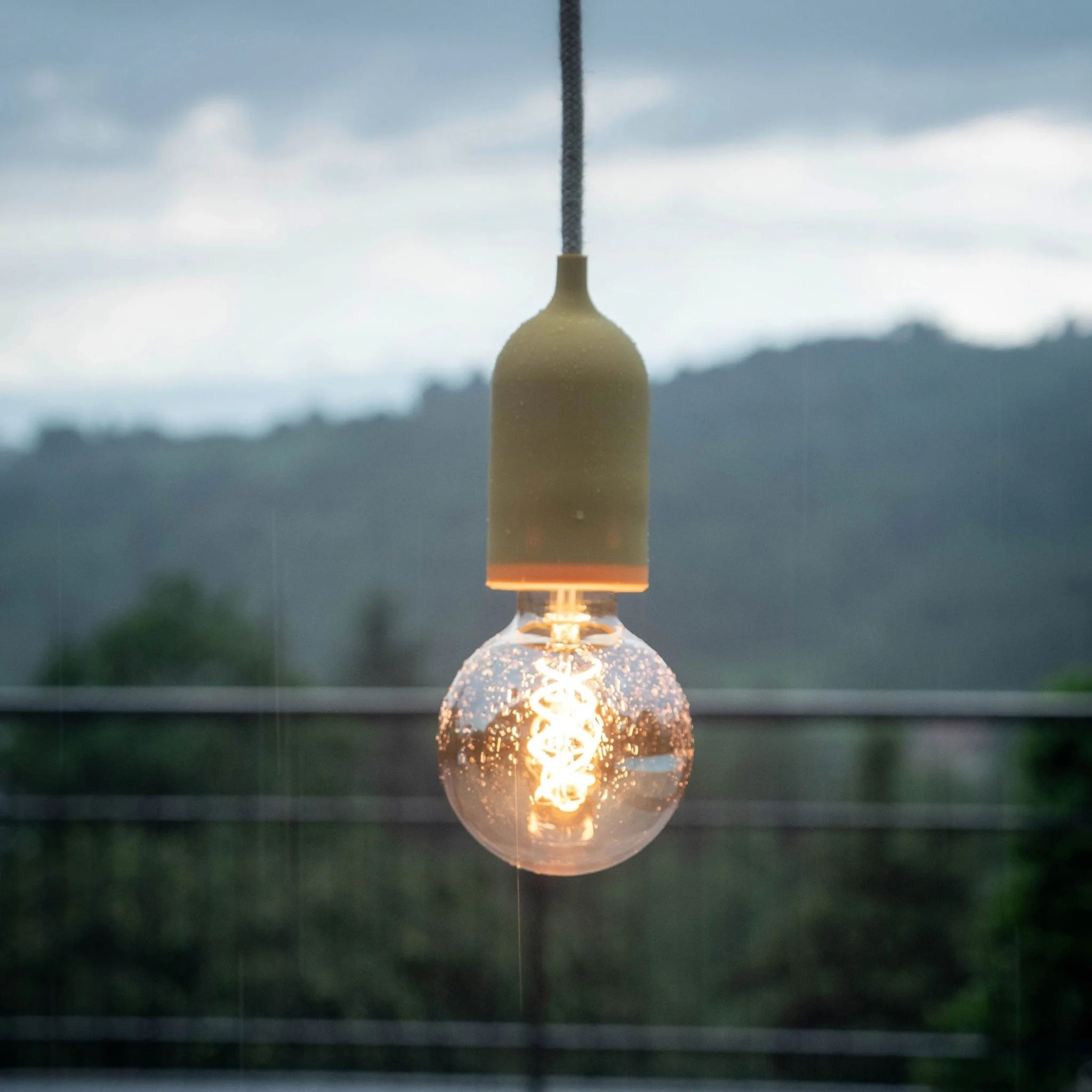EIVA PASTEL Kit Lamp holder IP65 for Outdoor Use in Silicone E27 - Modulair System - Mustard - Image 3