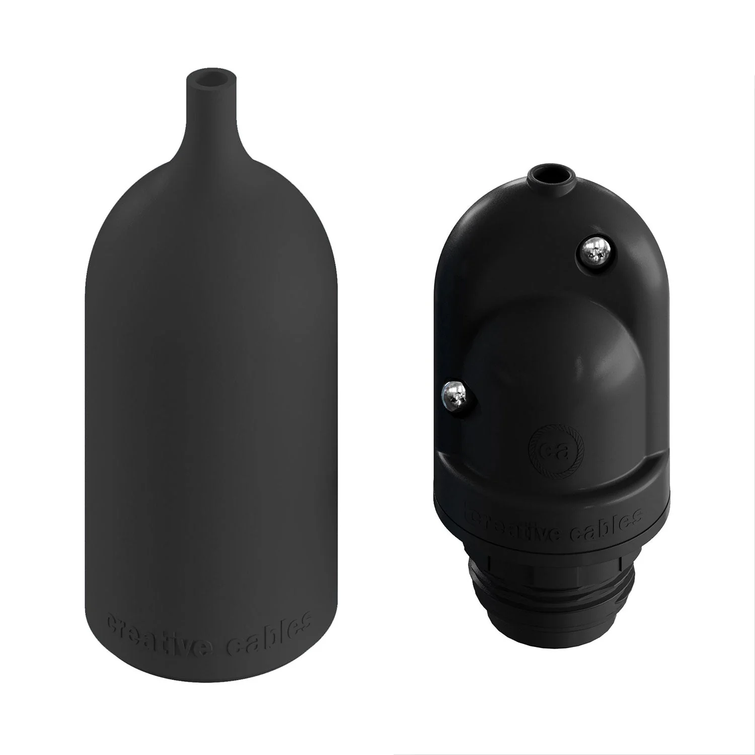 EIVA PASTEL IP65 Outdoor Silicone Lamp holder Kit E27 - Modulair System - Black - Image 5