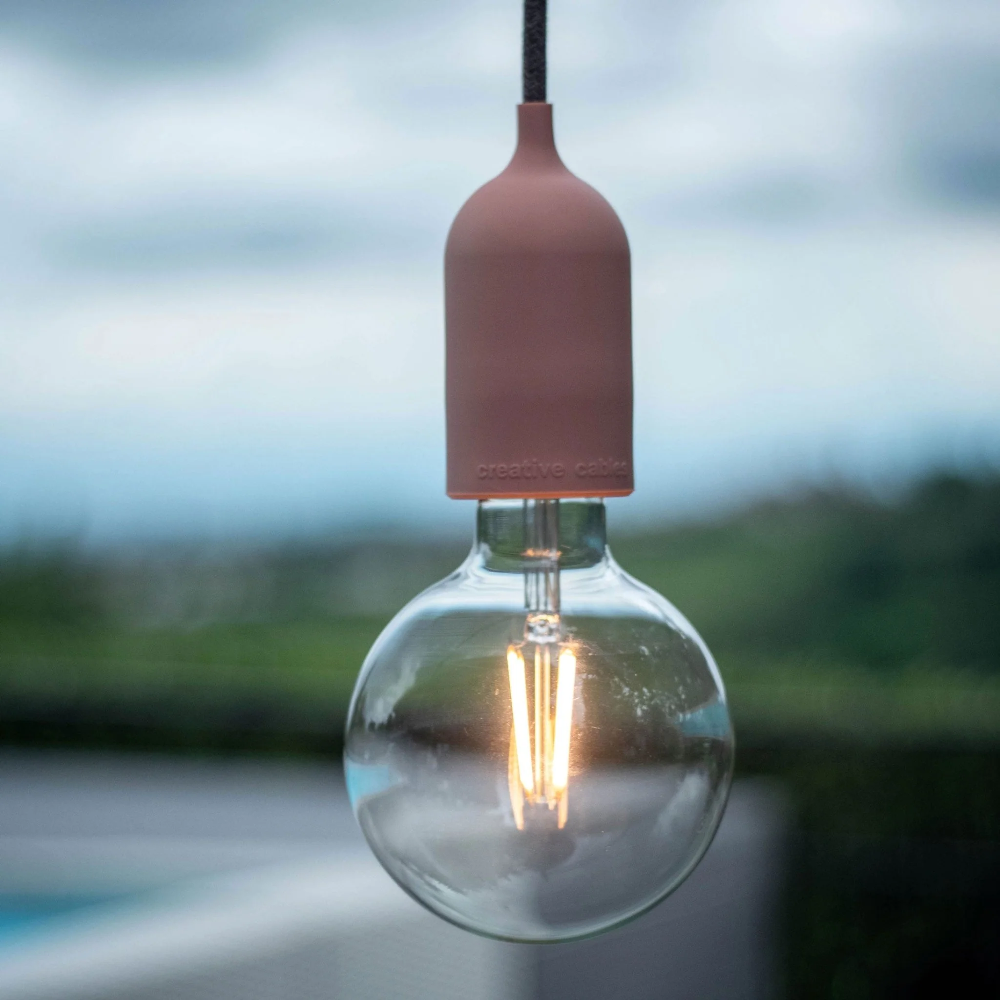 EIVA PASTEL IP65 Lamp holder Kit for Outdoor Use in Silicone E27 - Modulair System - Salmon - Image 3
