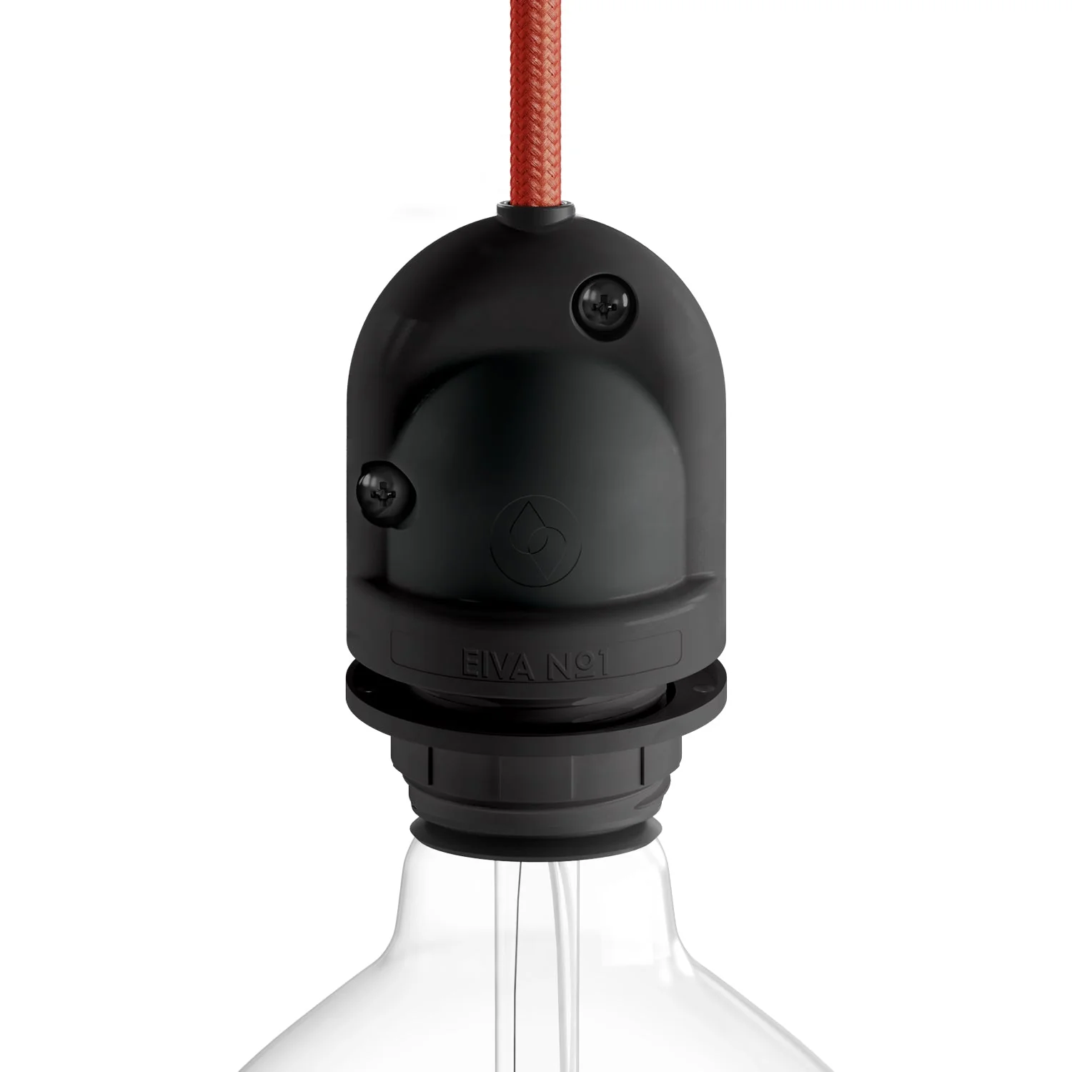 EIVA, the E26 socket suitable for wet locations - Black