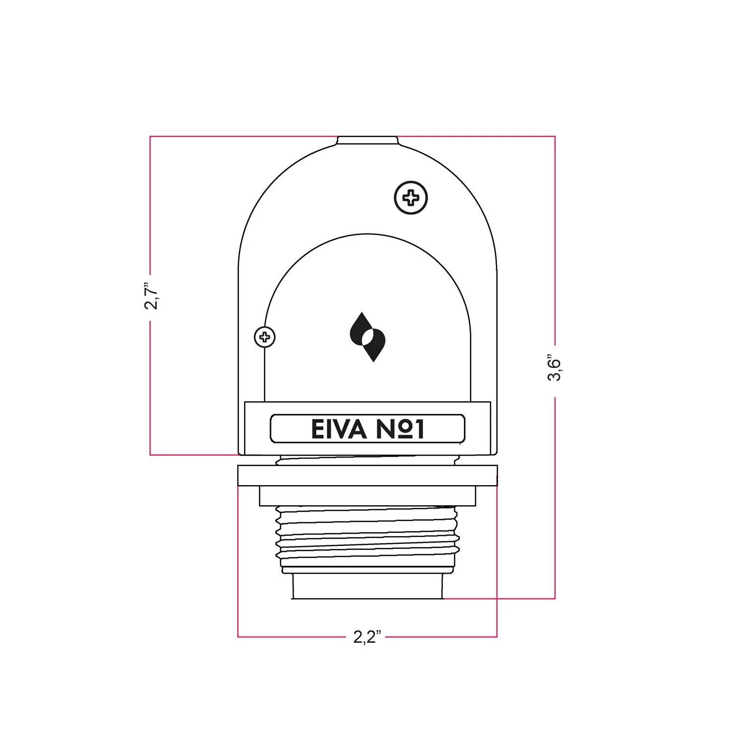 EIVA, the E26 socket suitable for wet locations - Black - Image 7