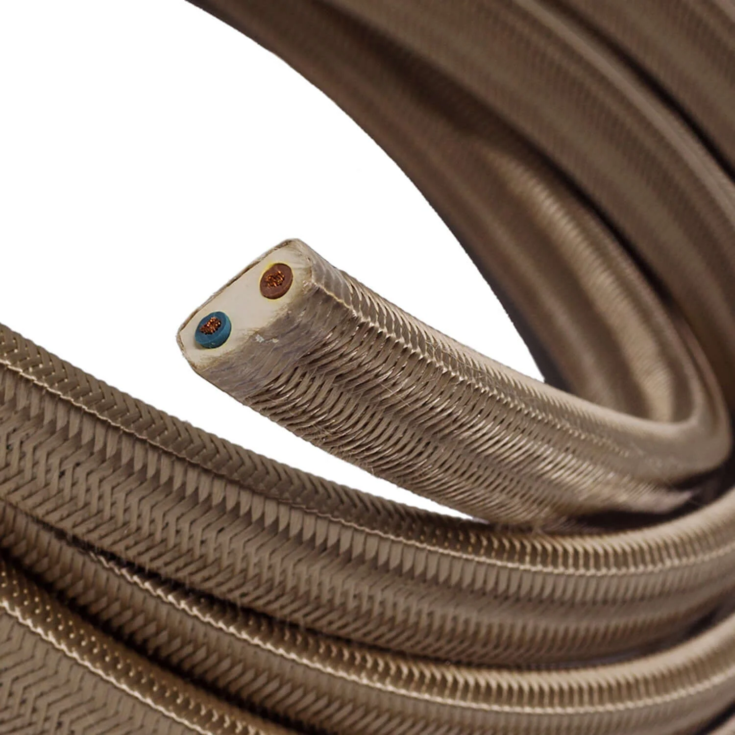 Fabric-covered electric cable for string light Cipria CM27 - Image 2