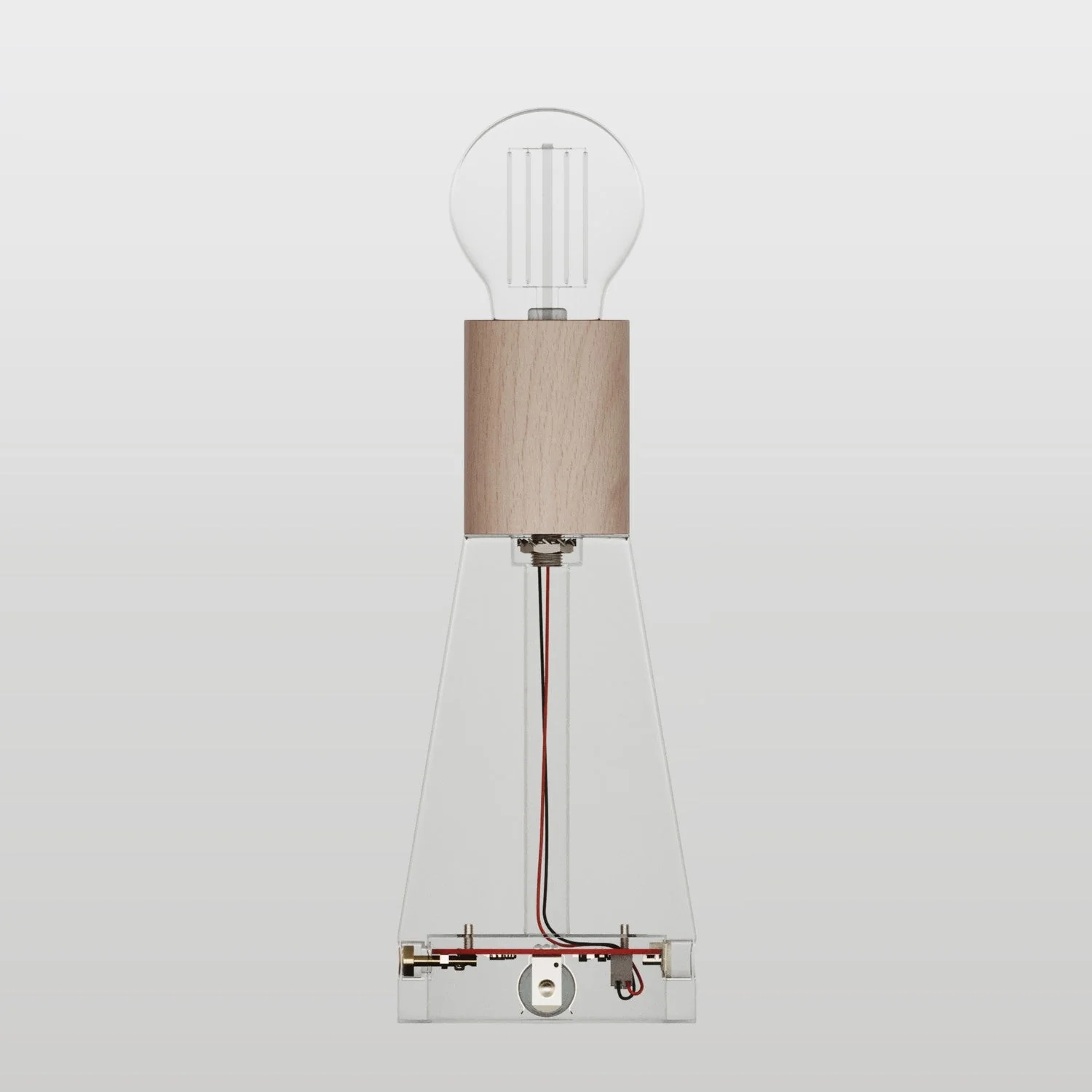 Electronic kit for 5V USB-C battery-powered lamps with E27 socket in wood - Neutral - Image 2
