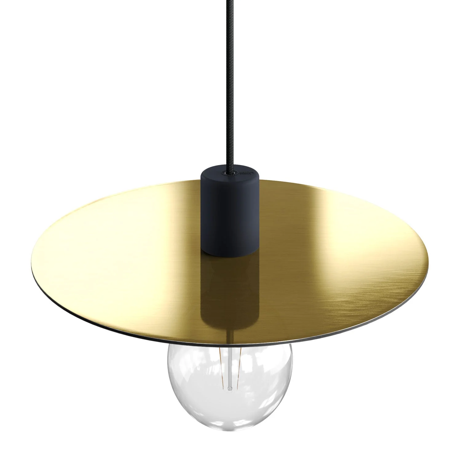 Oversized Ellepì plate in Dibond for outdoor pendant lamps, diameter 40 cm - Made in Italy - Copper and Bronze - Image 2