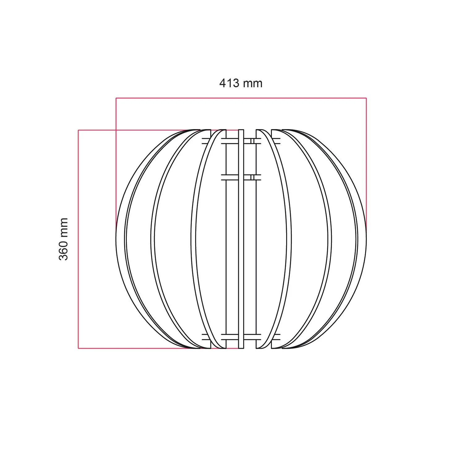 Elliptical LAMPSHHADE in sound-absorbing material - Melange white - Image 4