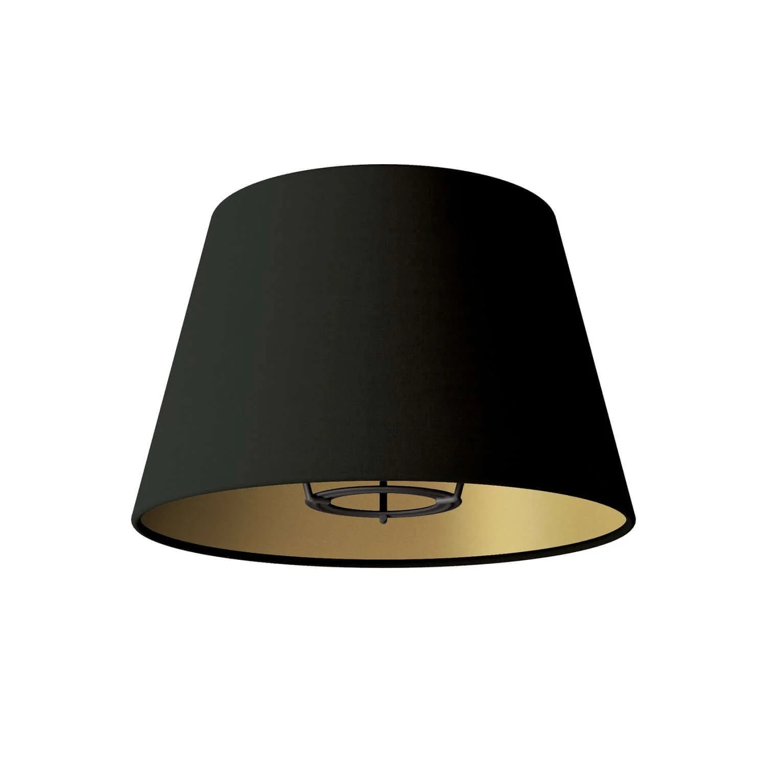 Impero Lampshade with E27 fitting for table lamp or wall light - Made in Italy - Black Cinette