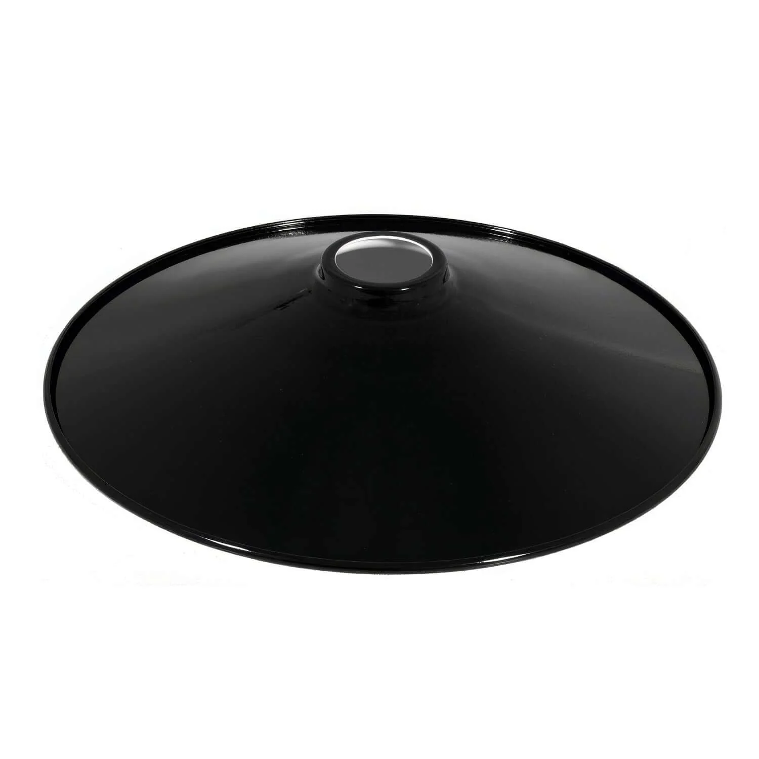 Swing lampshade in enamelled metal with E27 fitting - Black - Image 3