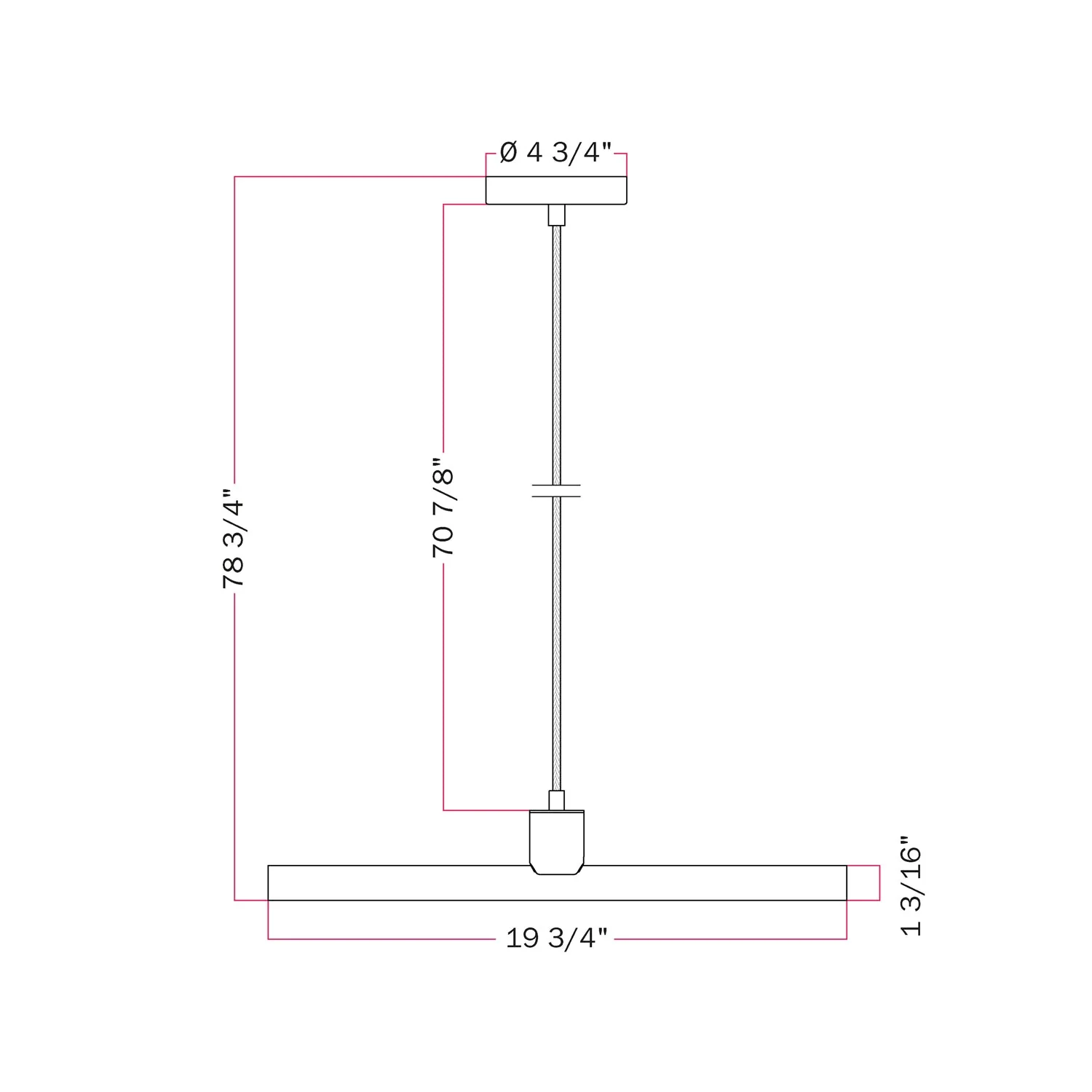 Esse14 Pendant Light with S14d Socket - White - Image 5