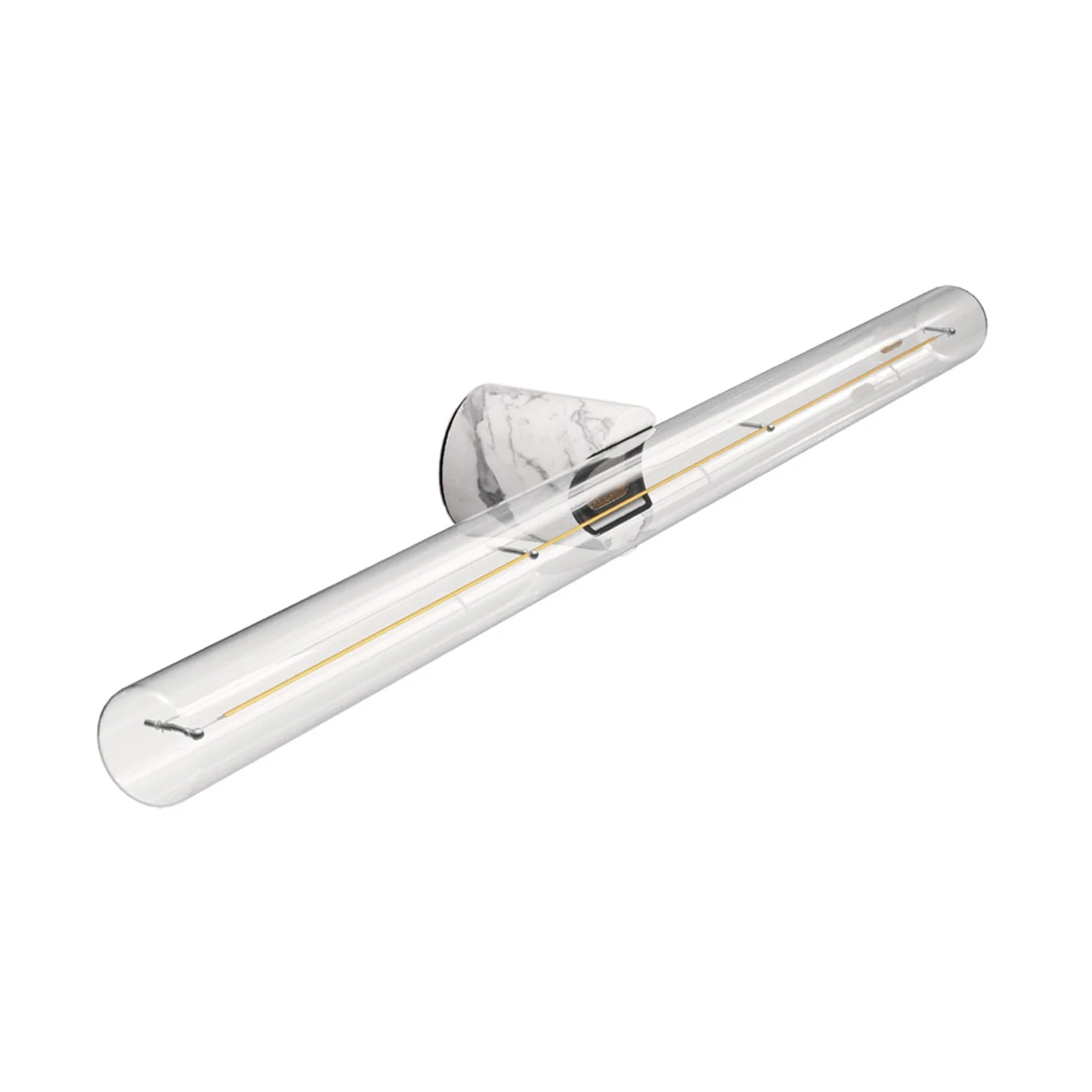 Esse14 wall or ceiling lamp for S14d LED light bulb – Waterproof IP44 – White marble effect.