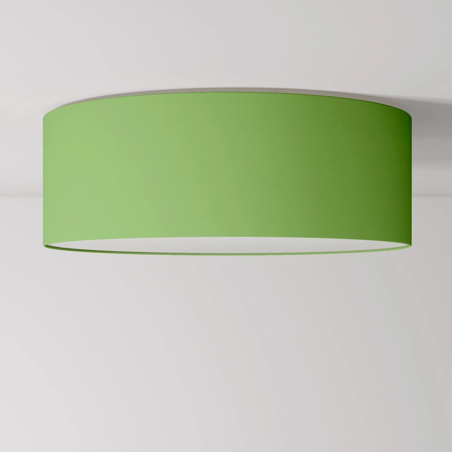 Large Fabric Ceiling Light - Made in Italy - Cinette Pistachio Green