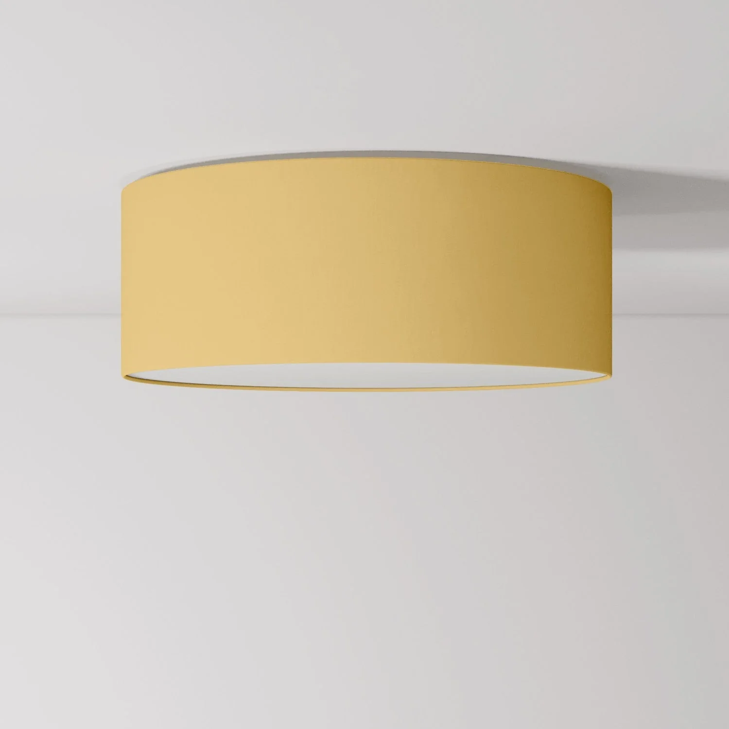 Medium Slim Fabric Ceiling Light - Made in Italy - Arenal Gold