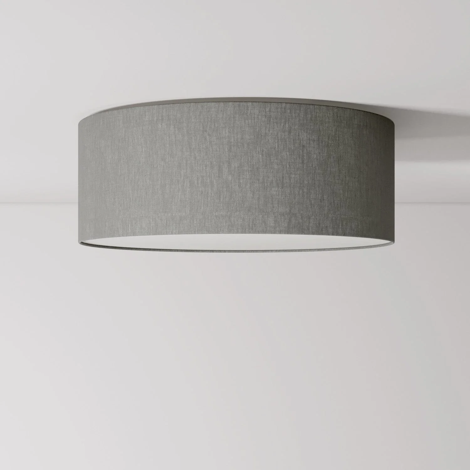 Medium Slim fabric ceiling light - Made in Italy - Camelot Gray